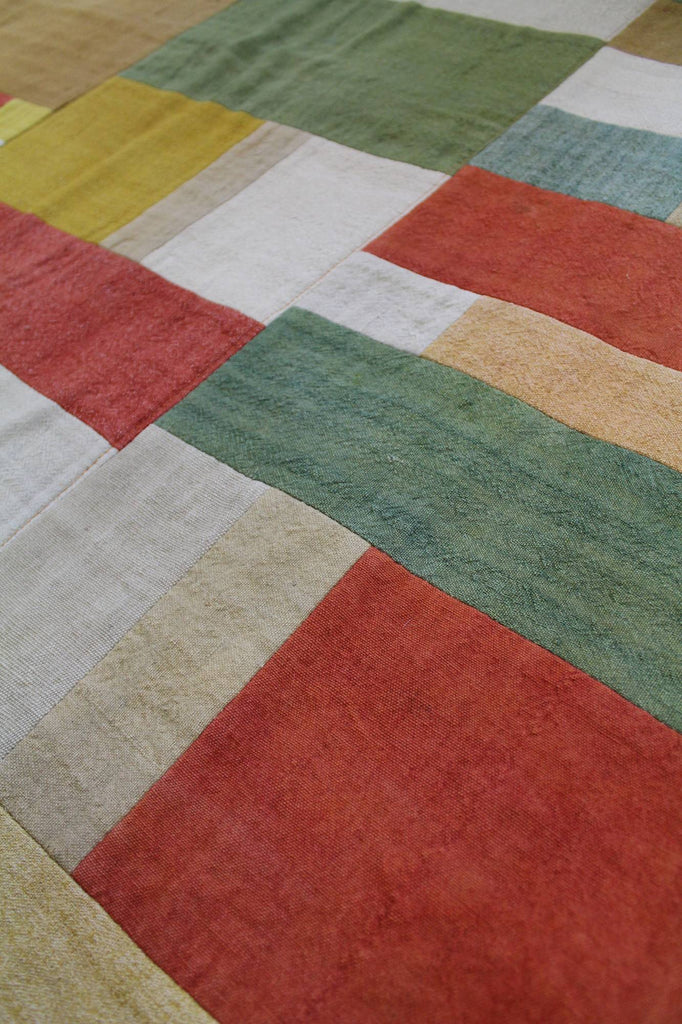 Vintage patchwork cloth rug selling Vintage pach cloth 4.79x3ft/146x93cm ,