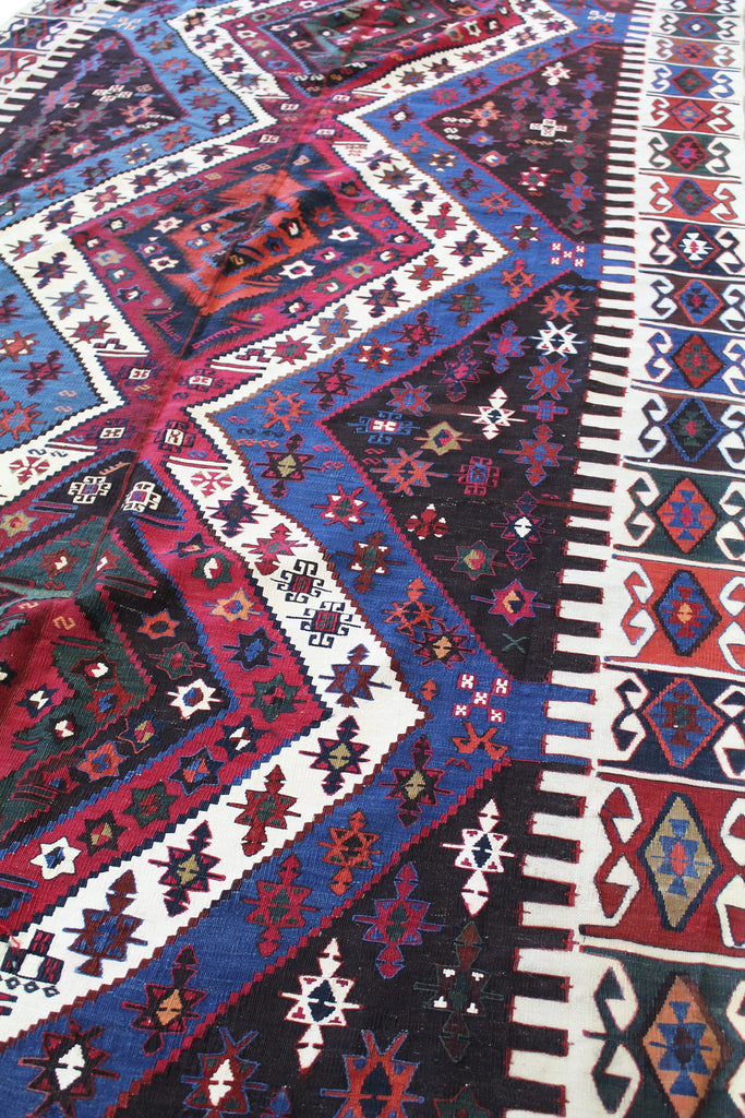 Smaal vintage kilim , popular turkish kilim , handmade kilim , tribal kilim , antique kilim 3.3x2.2 feet , code1398