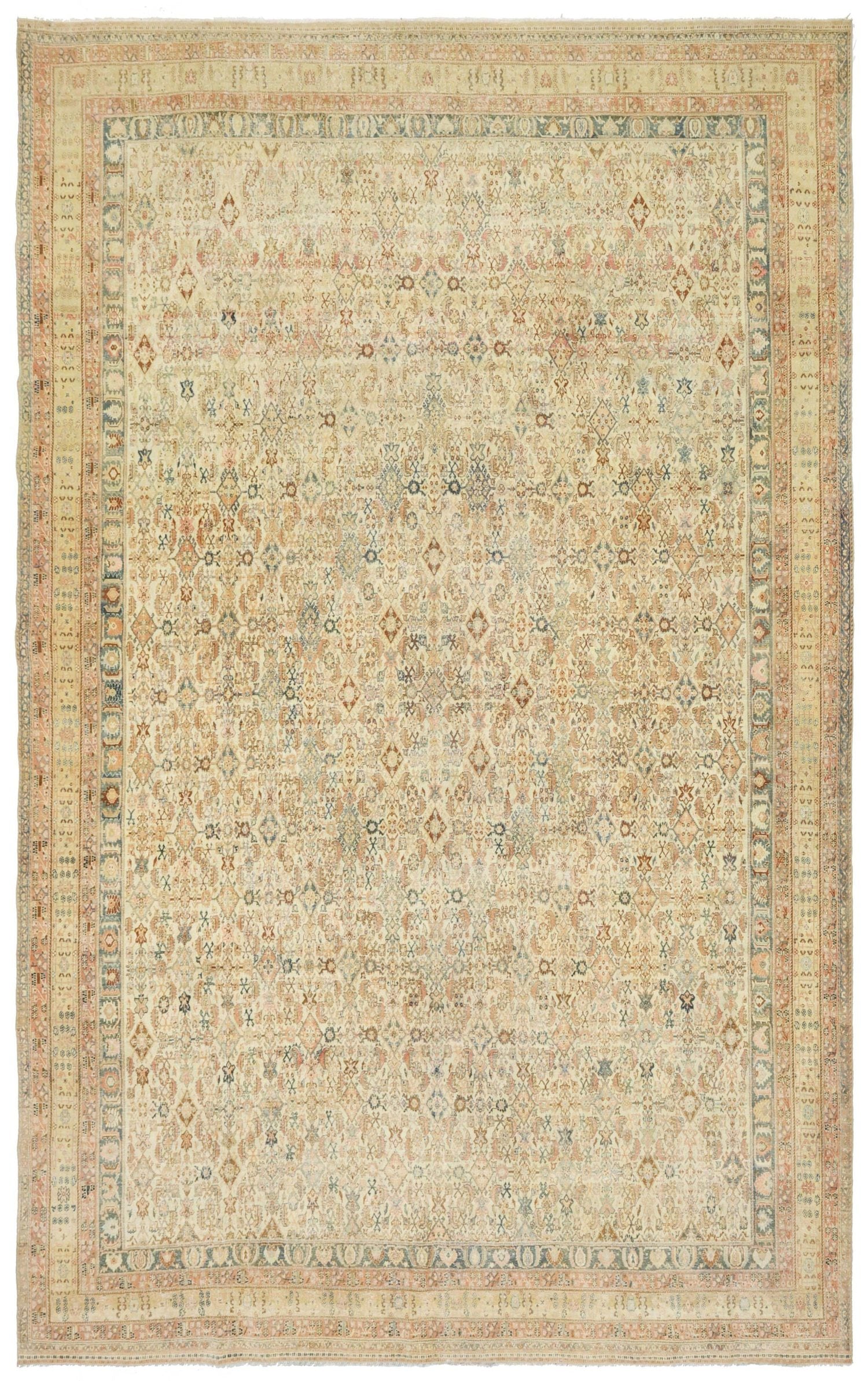 Antique Qahsai Handwoven Traditional Rug, J10247