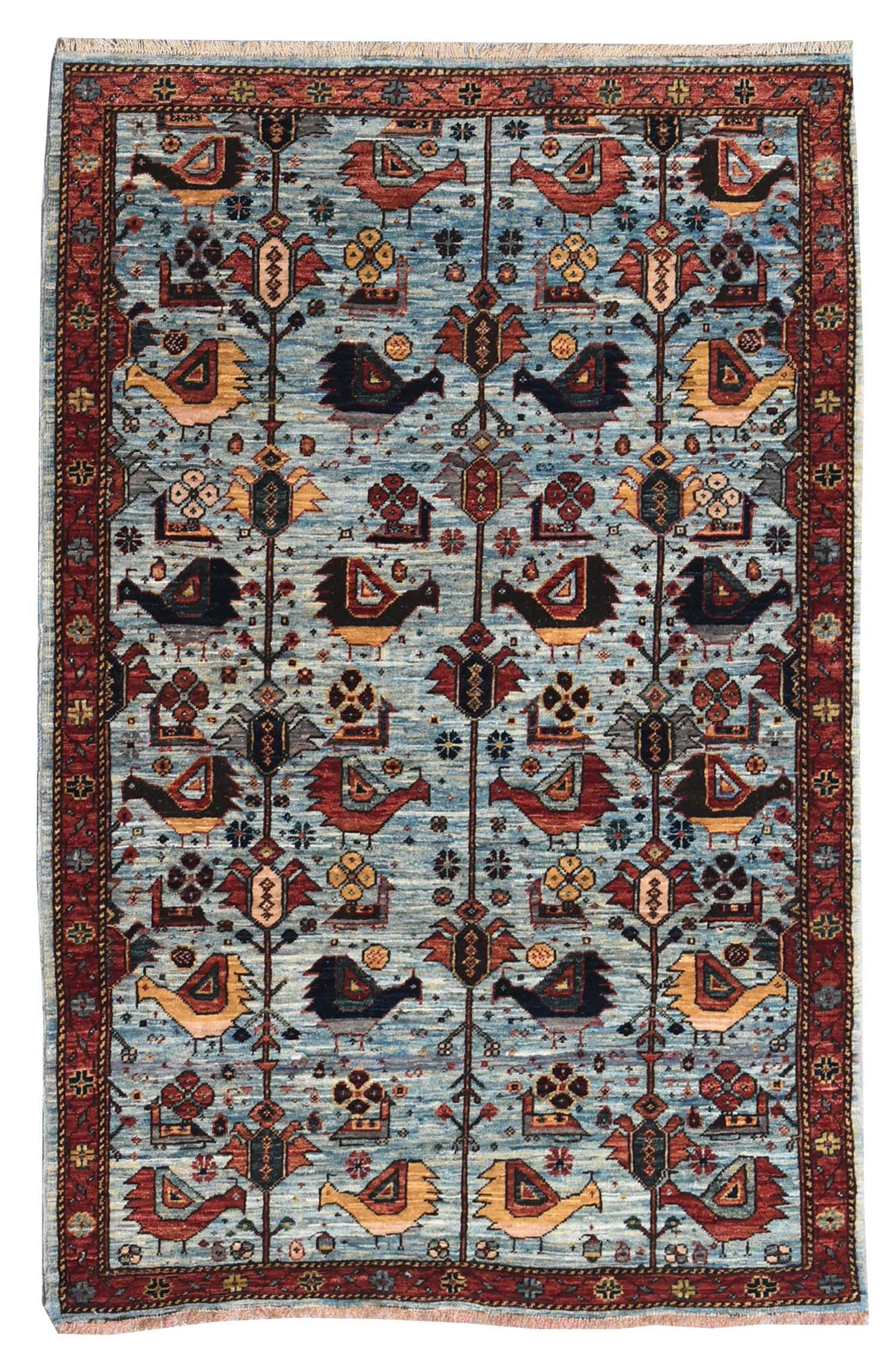 Qashqai Handwoven Tribal Rug, J72818