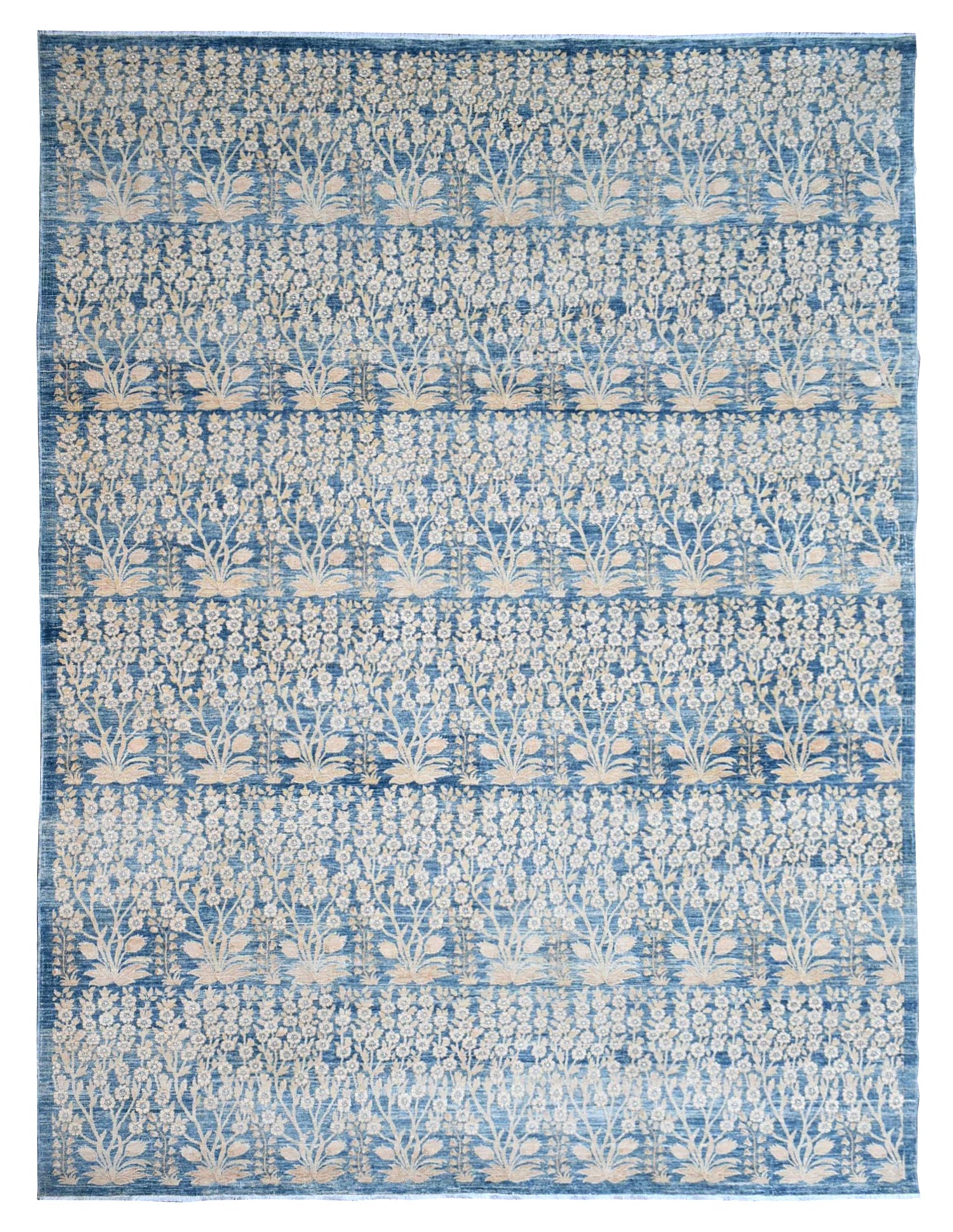 Moghul Flower Handwoven Contemporary Rug, J72822