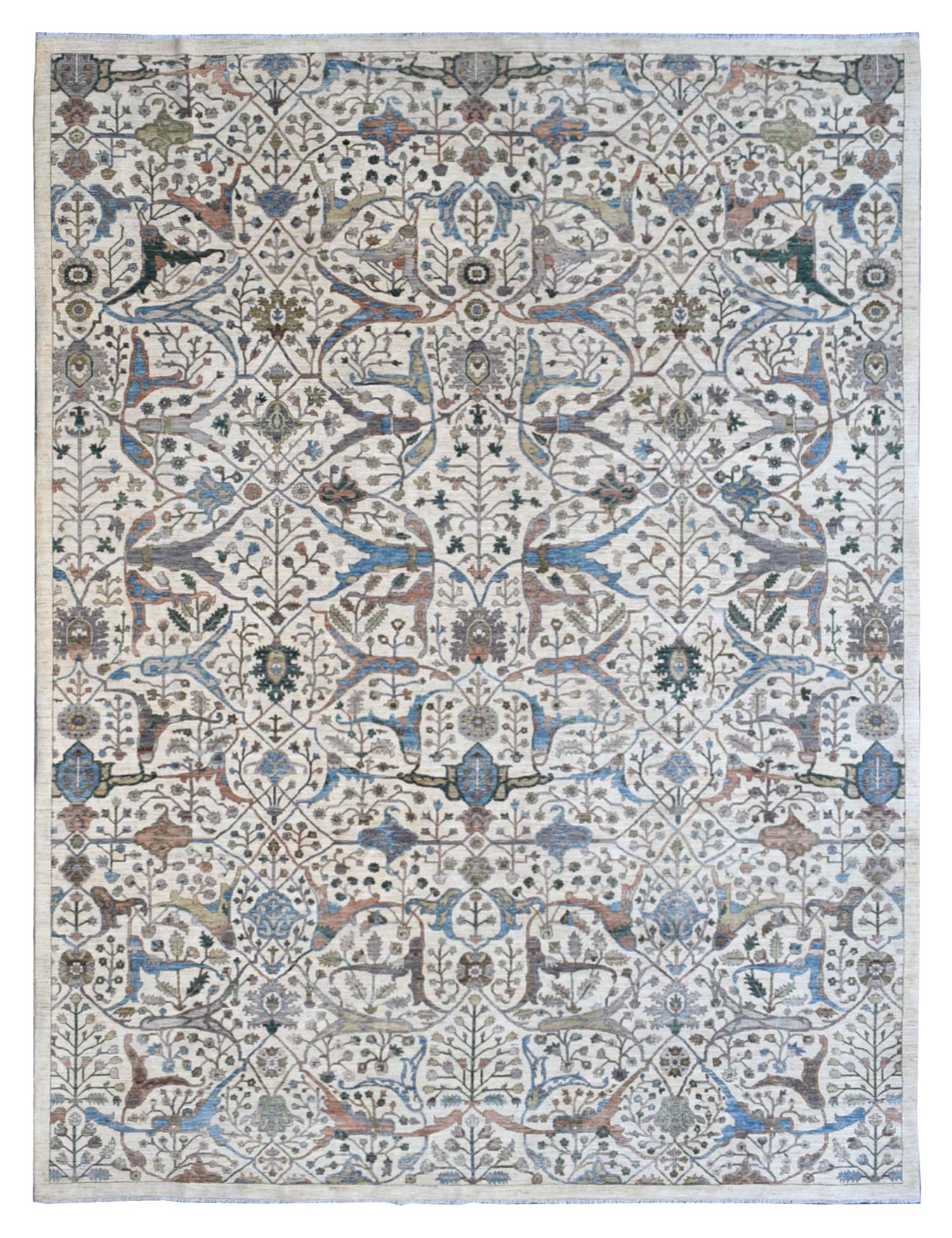 Arabesque Handwoven Tribal Rug, J72829