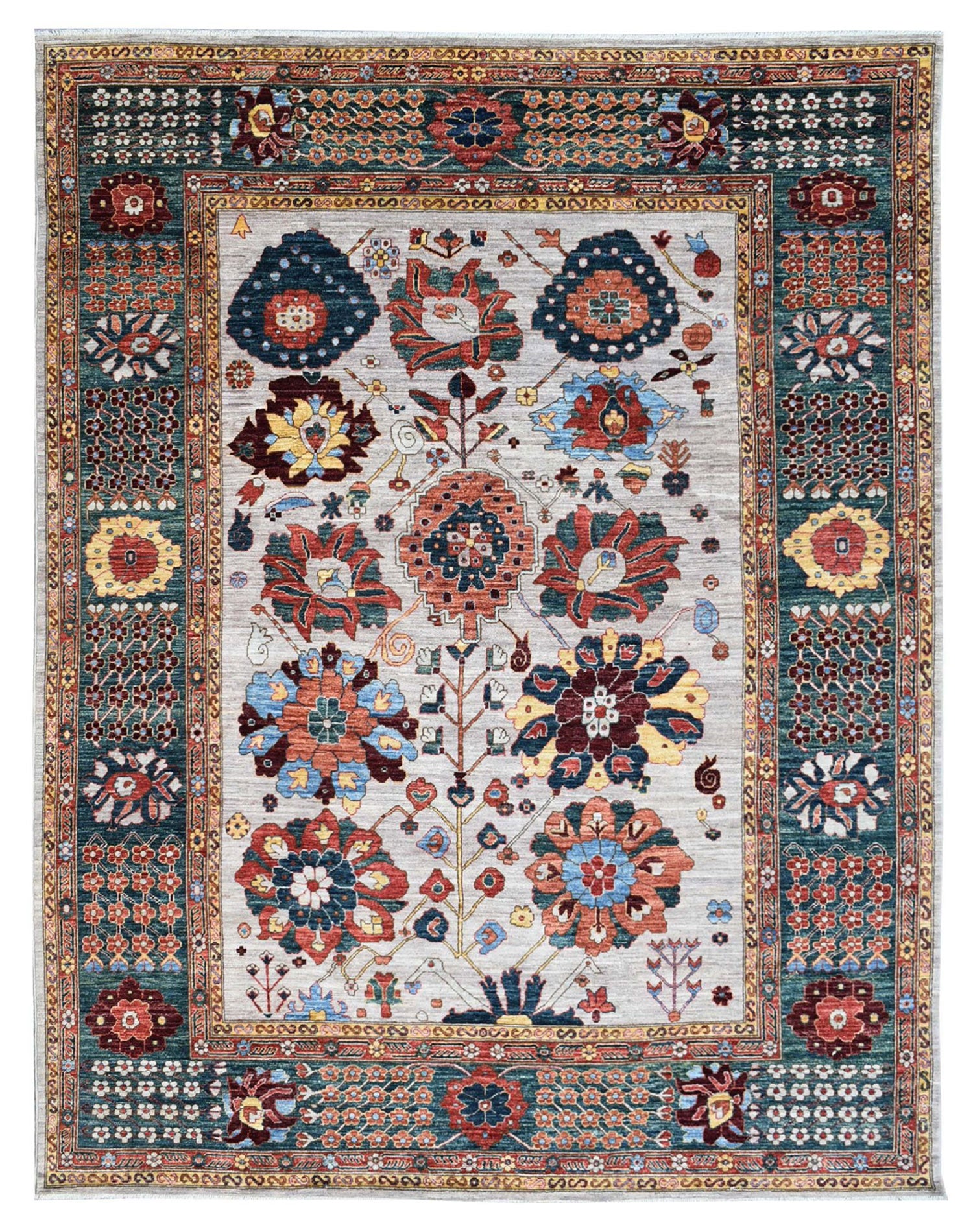 Sauj Balugh Handwoven Tribal Rug, J72832