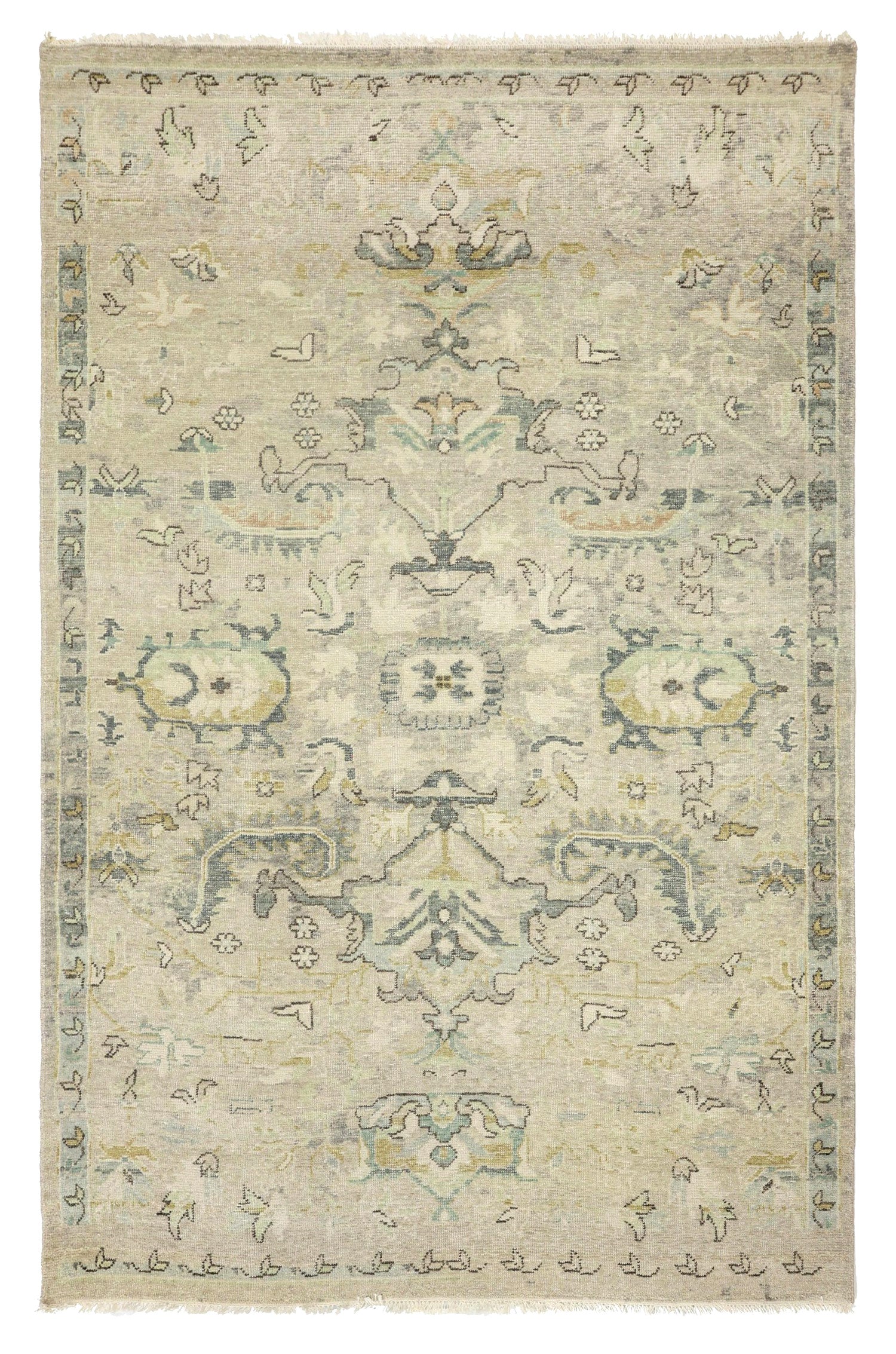 Oushak Handwoven Transitional Rug, J72982