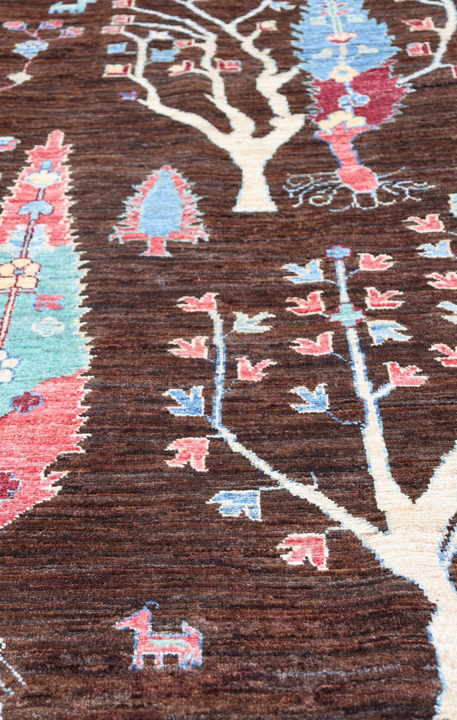 Luri Trees Handwoven Tribal Rug, J74722