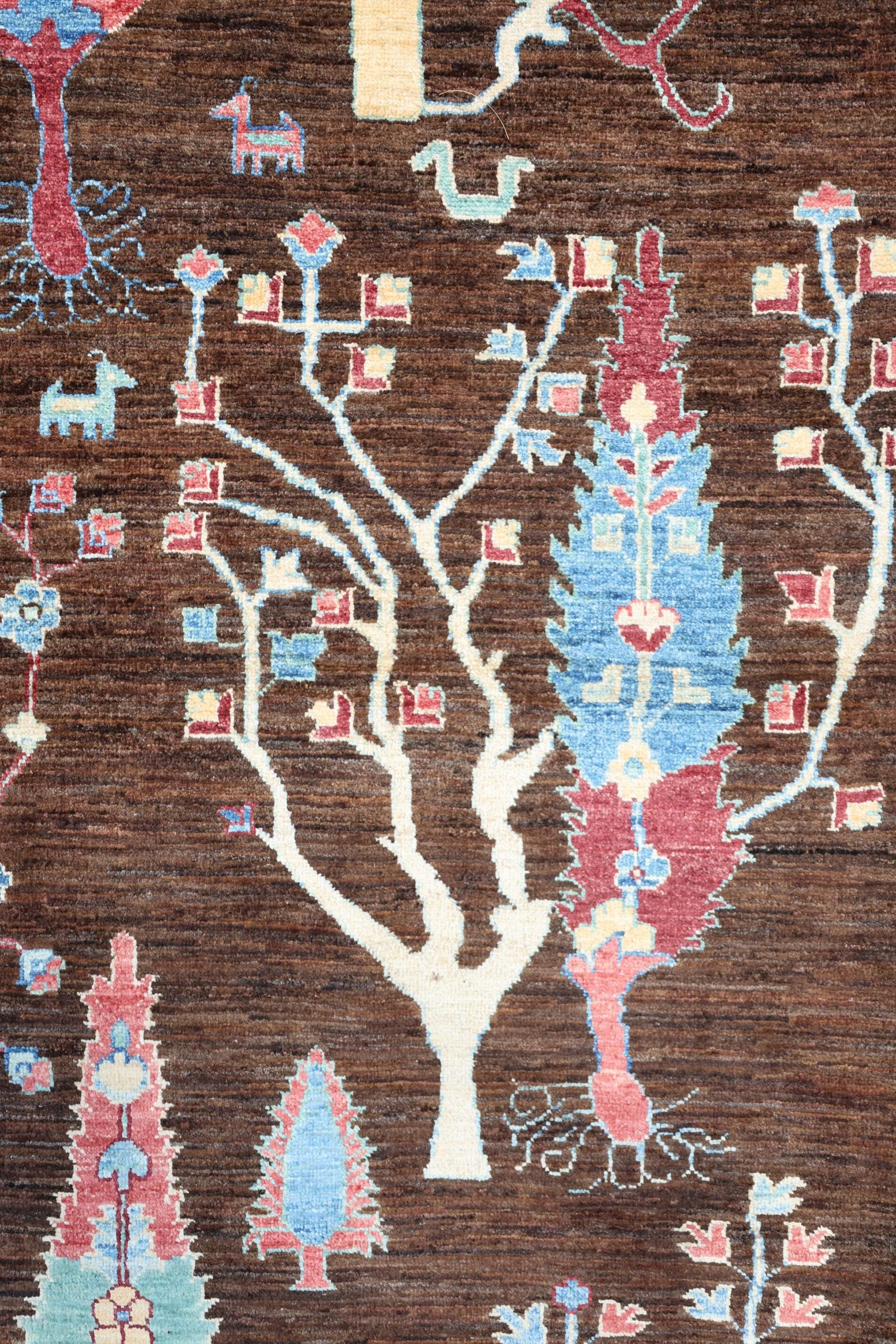 Luri Trees Handwoven Tribal Rug, J74722