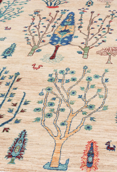 Luri Trees Handwoven Tribal Rug, J74755