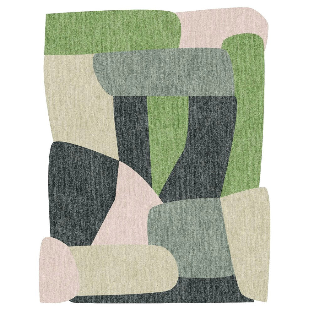 Foundations Collection Patchwork Handwoven Contemporary Rug