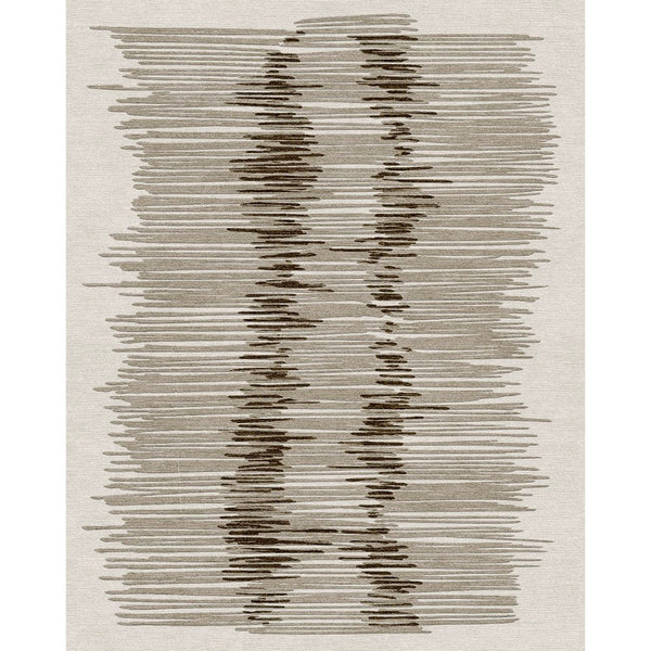 Foundations Collection Soundwaves Handwoven Contemporary Rug