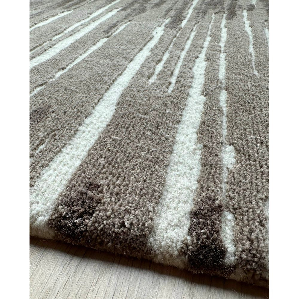 Foundations Collection Soundwaves Handwoven Contemporary Rug