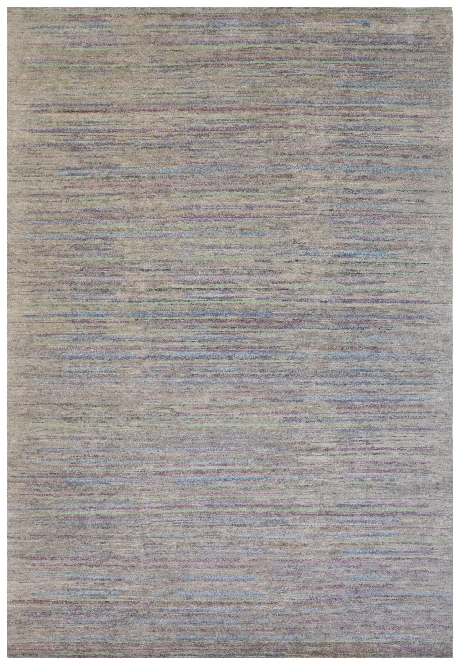 Amalgamate Handwoven Contemporary Rug J76252: Multicolor handwoven rug with subtle horizontal stripes for modern living spaces.
