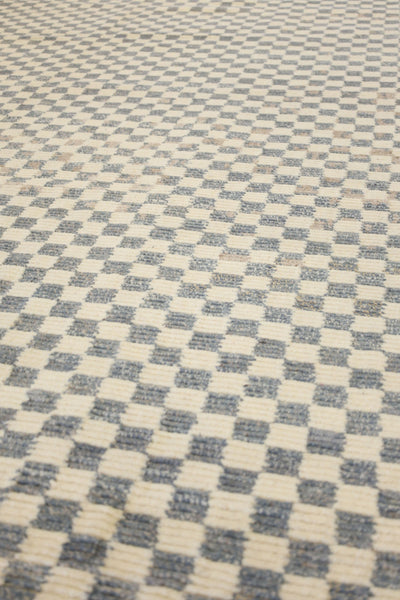 Checked Handwoven Contemporary Rug, J70452