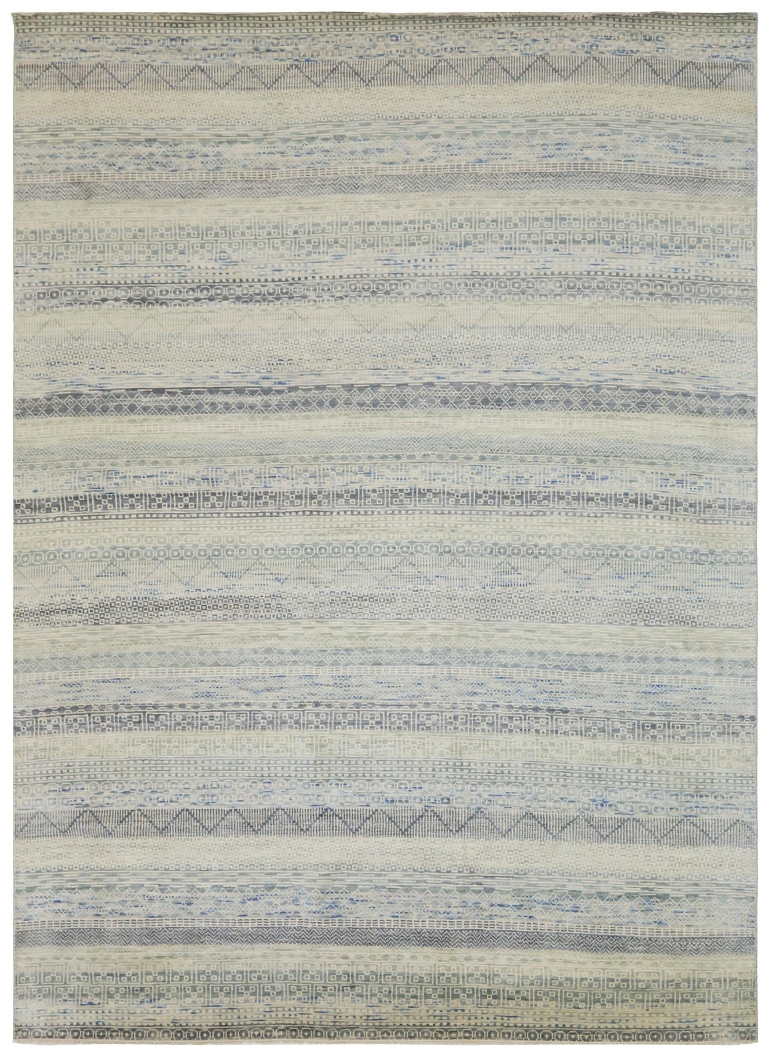 Fair Isle Handwoven Contemporary Rug