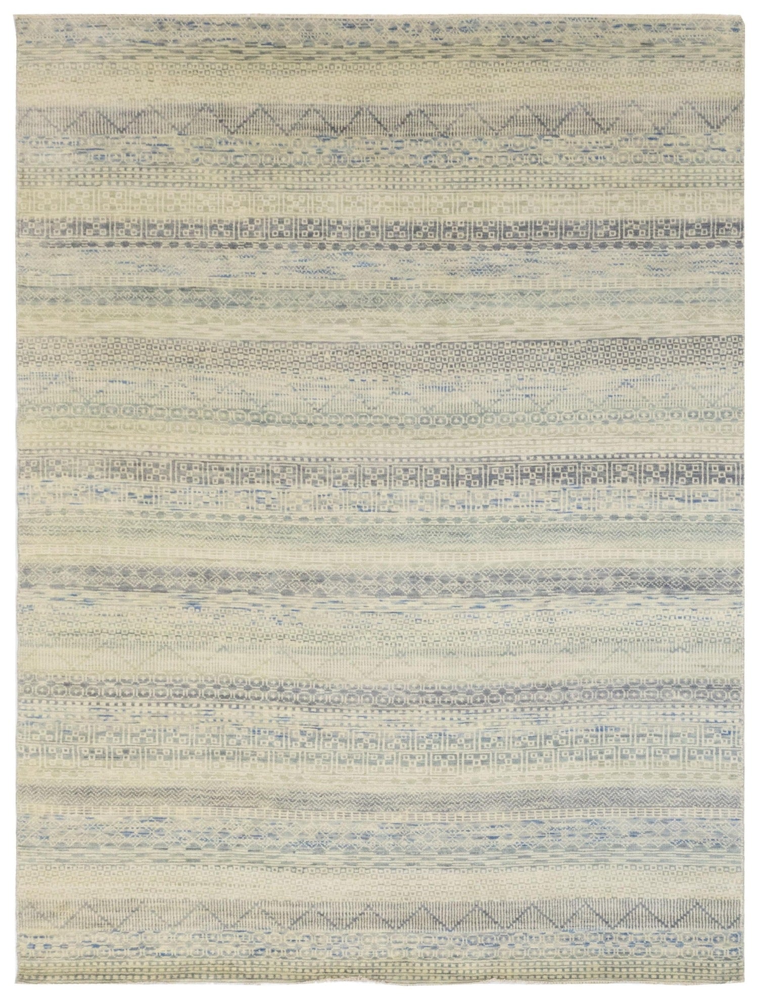 Fair Isle Handwoven Contemporary Rug