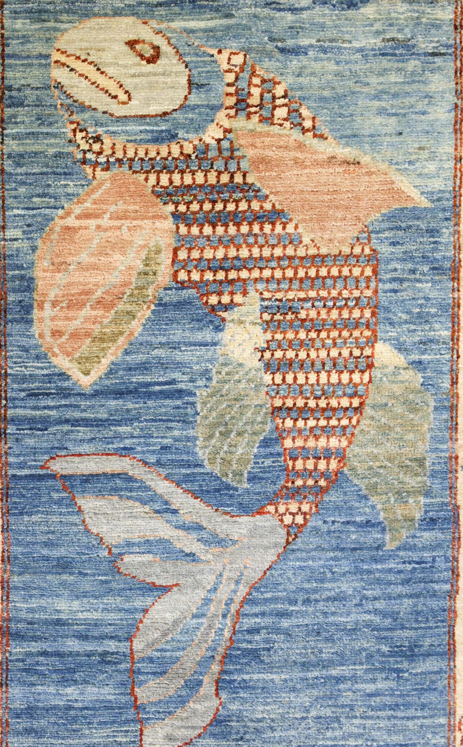 Fish Handwoven Contemporary Rug, J76913