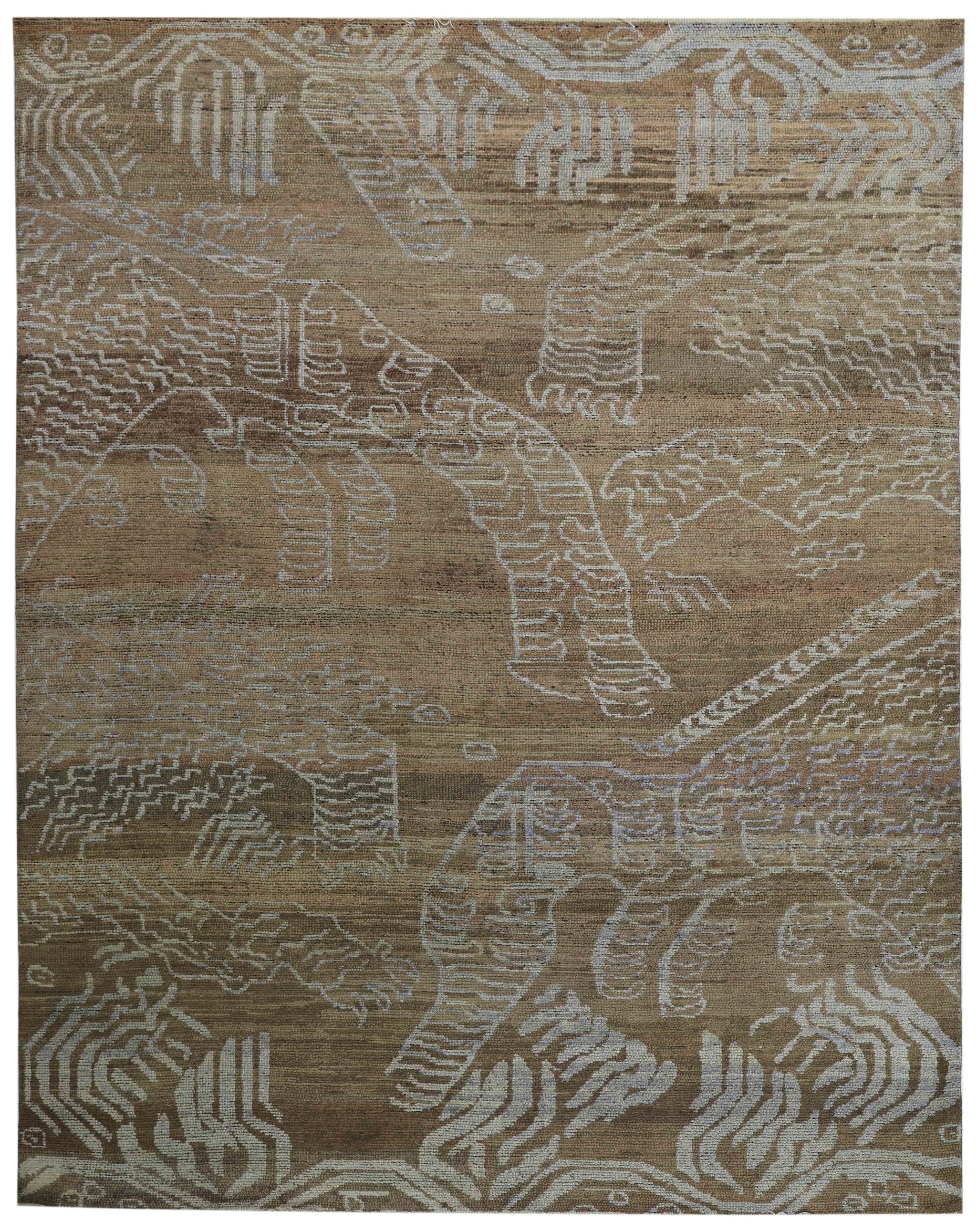 Himalayan Tiger Handwoven Contemporary Rug