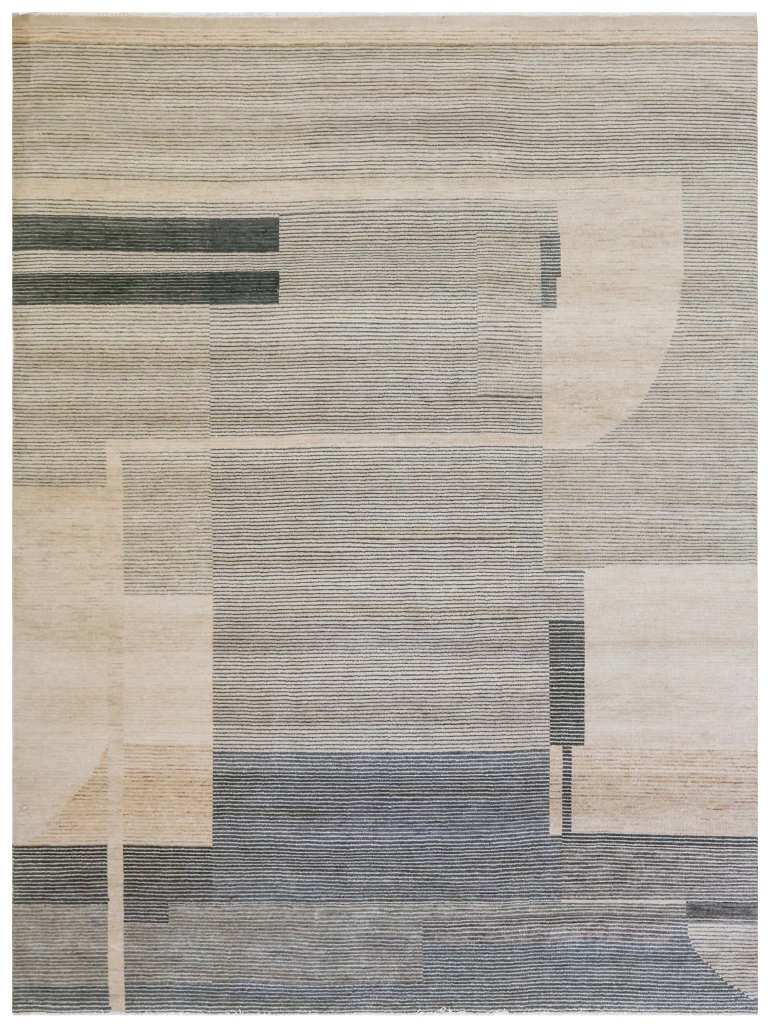 Mid-Century Madras Handwoven Contemporary Rug