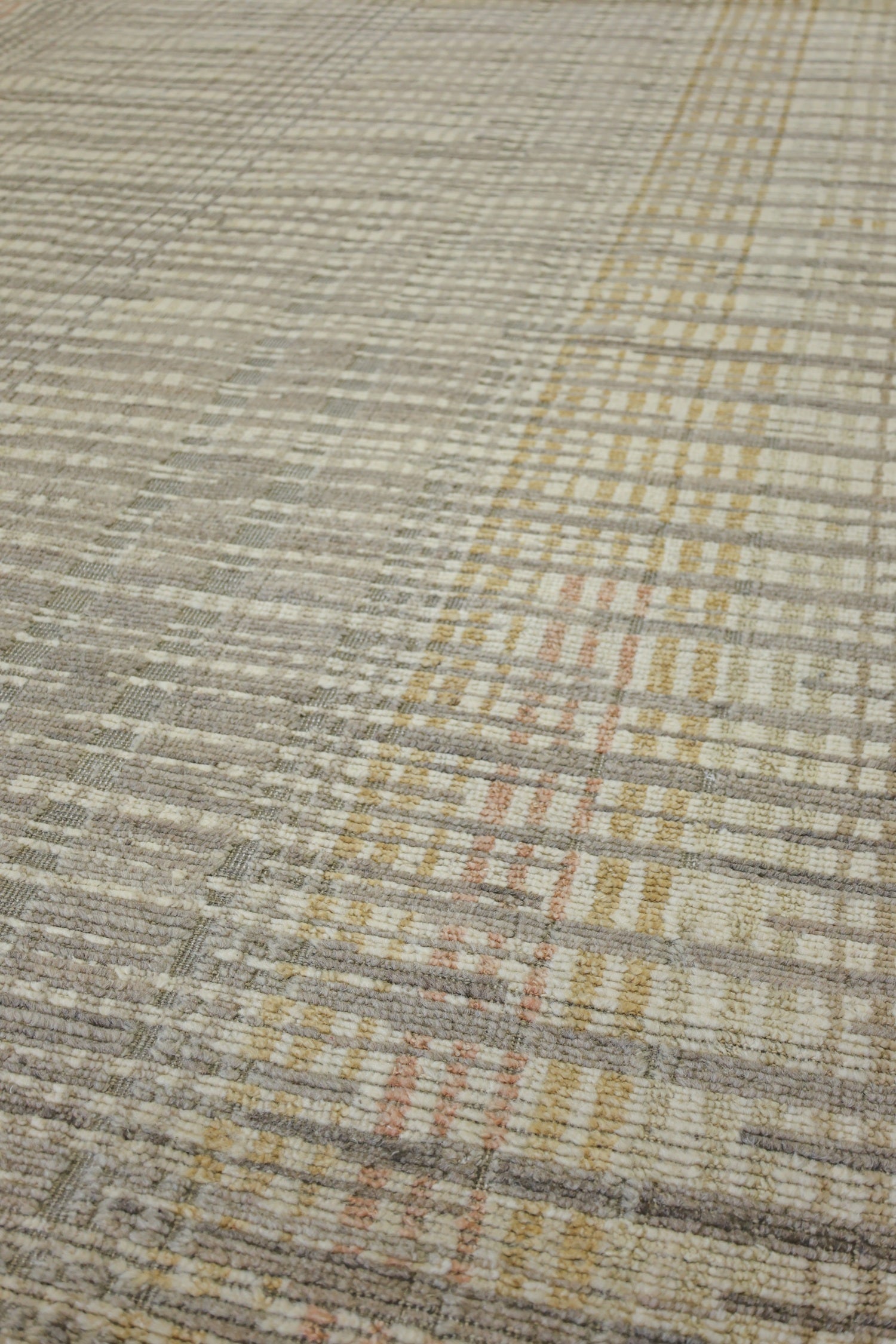 Plaid Handwoven Contemporary Rug, J75700