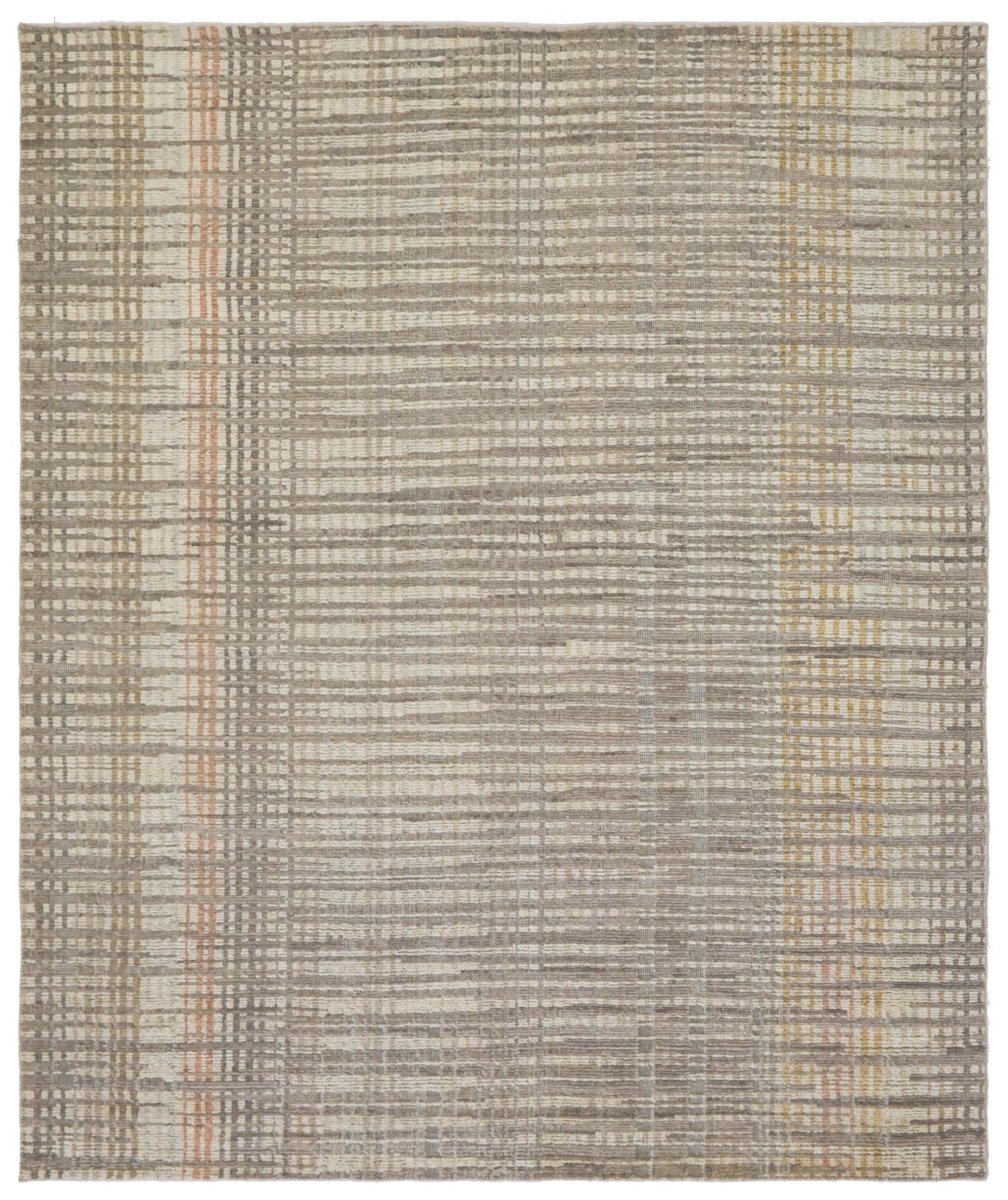 Plaid Handwoven Contemporary Rug