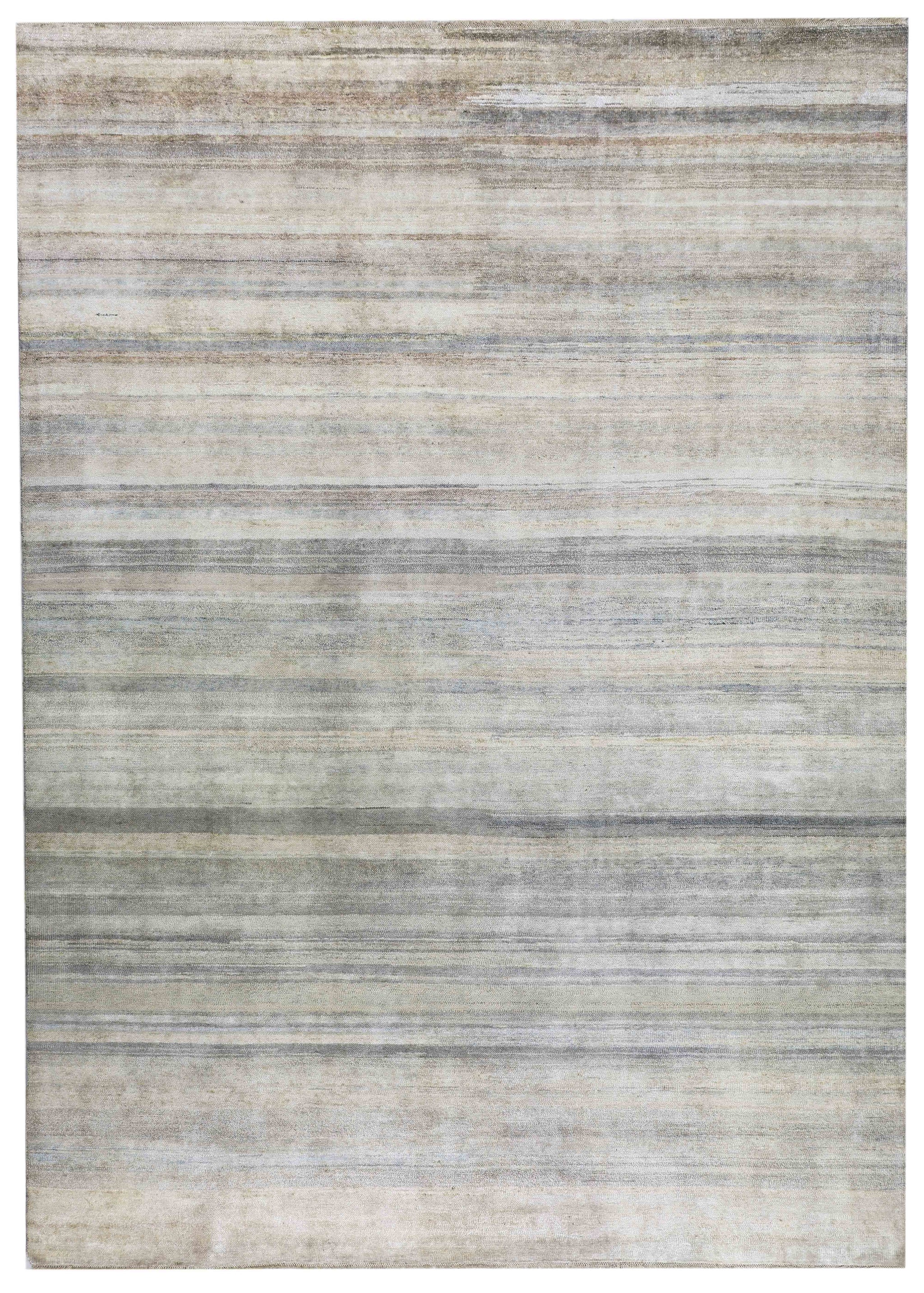 Rainbow Abrash Handwoven Contemporary Rug