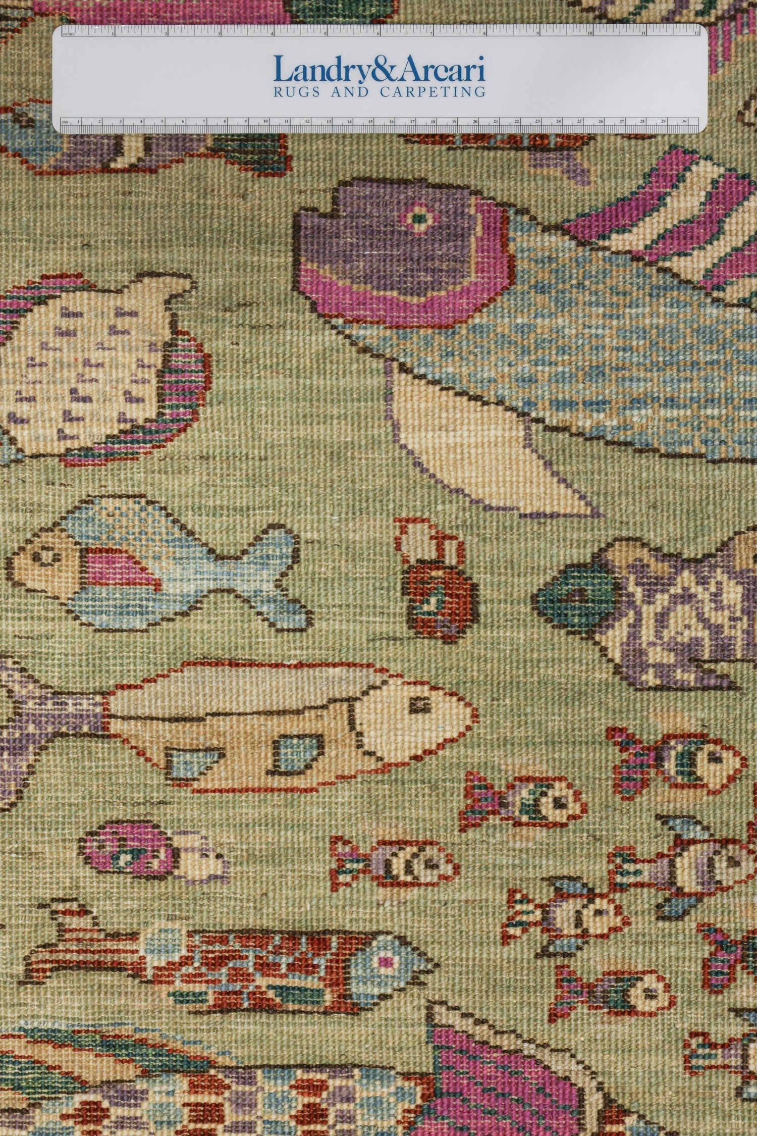 Small Fish Handwoven Contemporary Rug, 79993