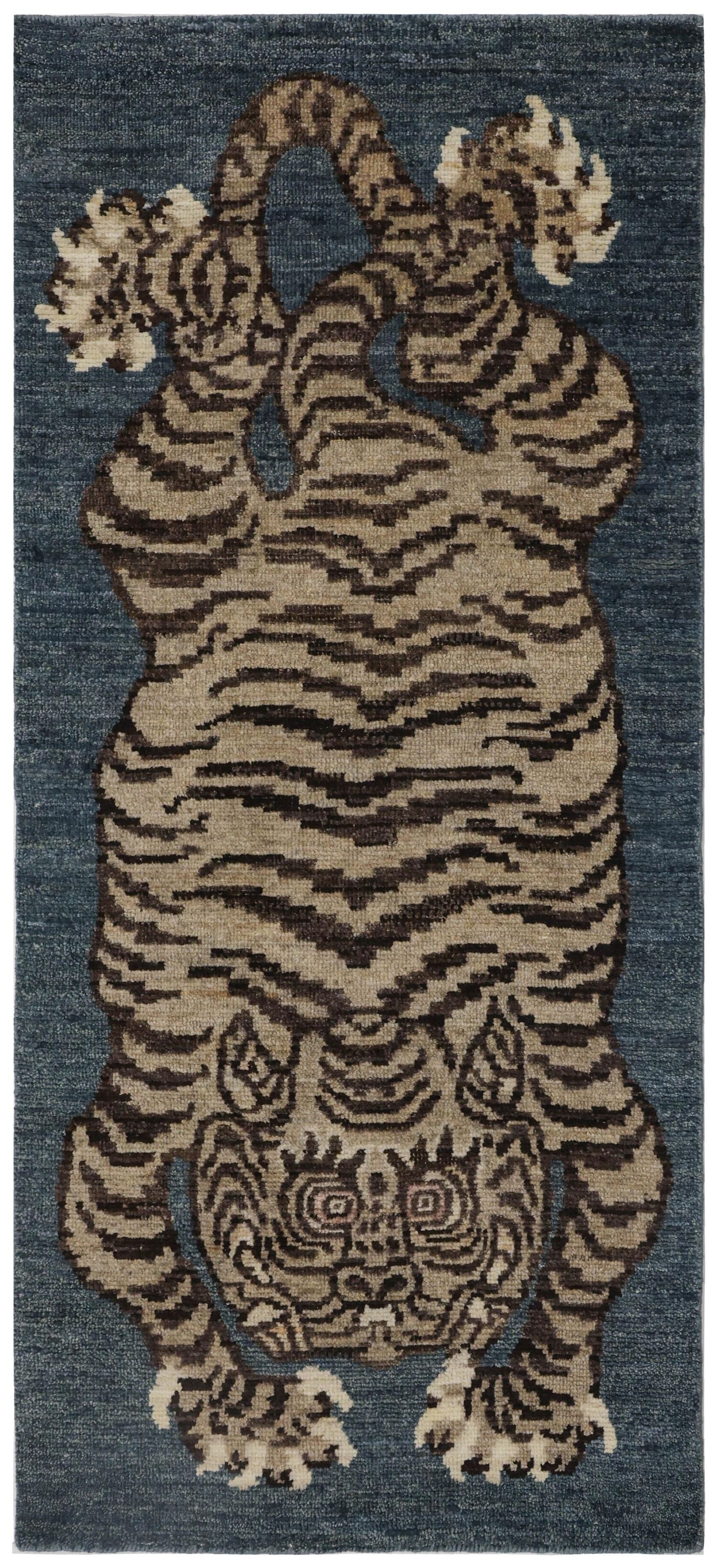 Tiger King Handwoven Contemporary Rug