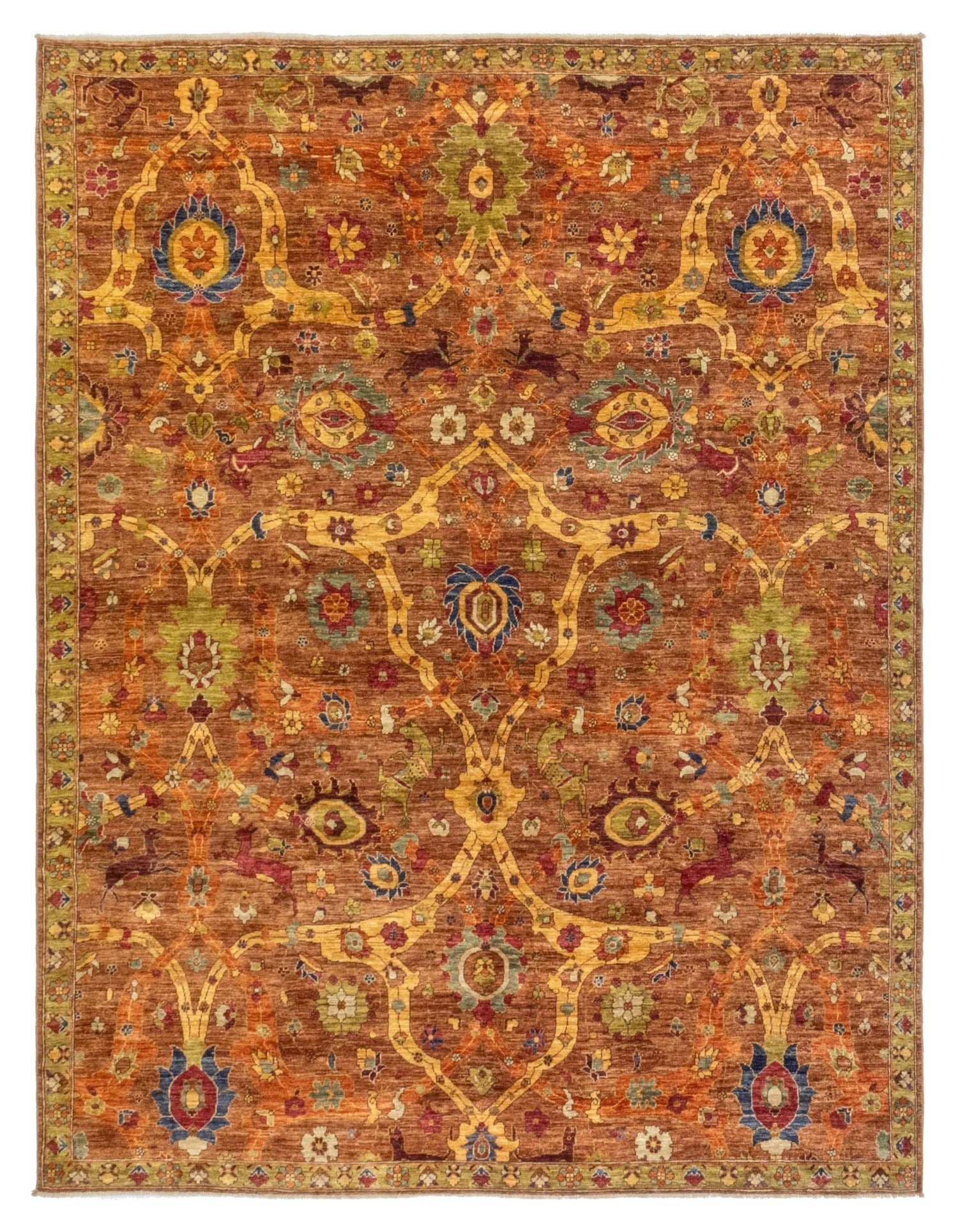 Animal Agra Handwoven Traditional Rug