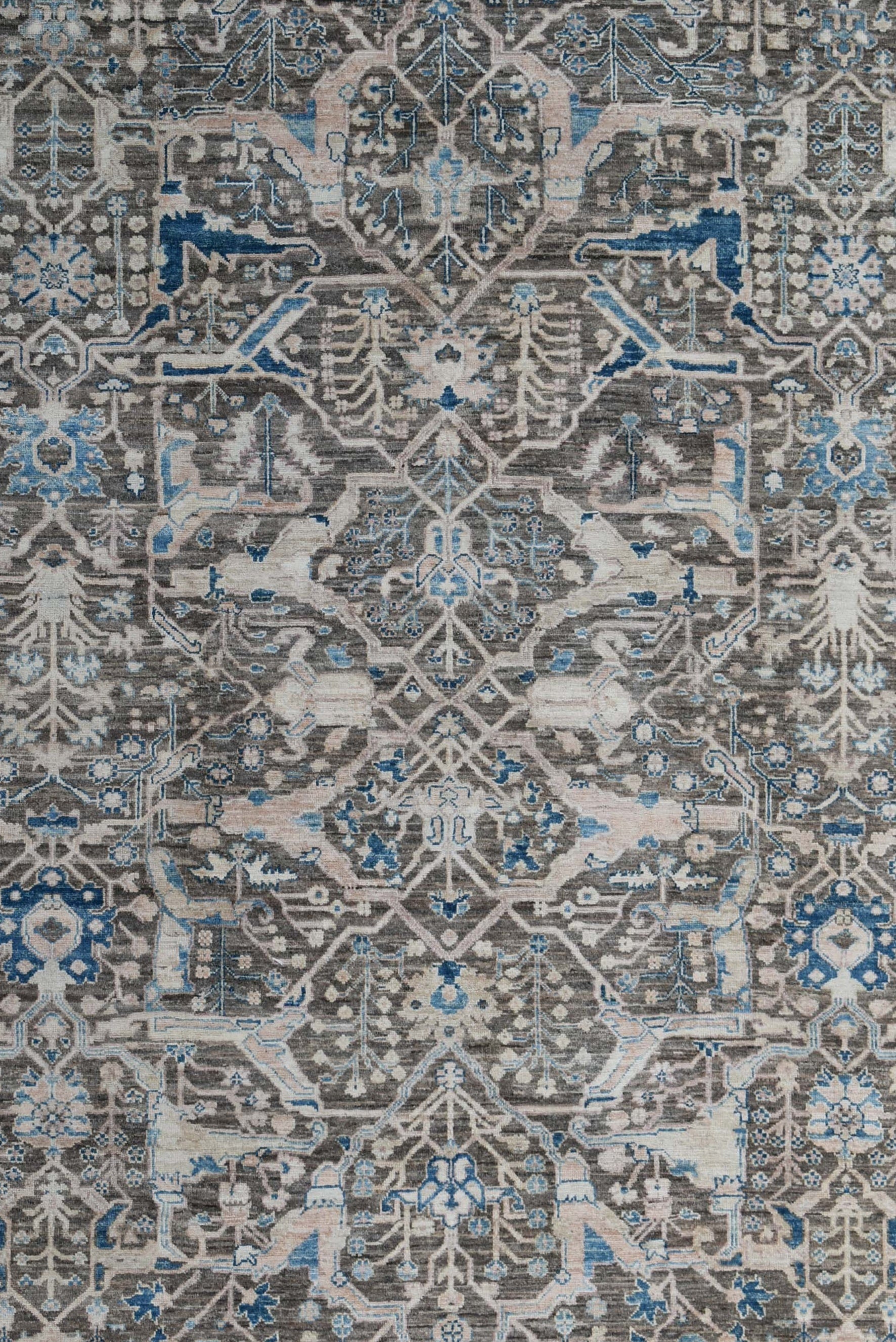 Arabesque Bijar Handwoven Traditional Rug, J73879