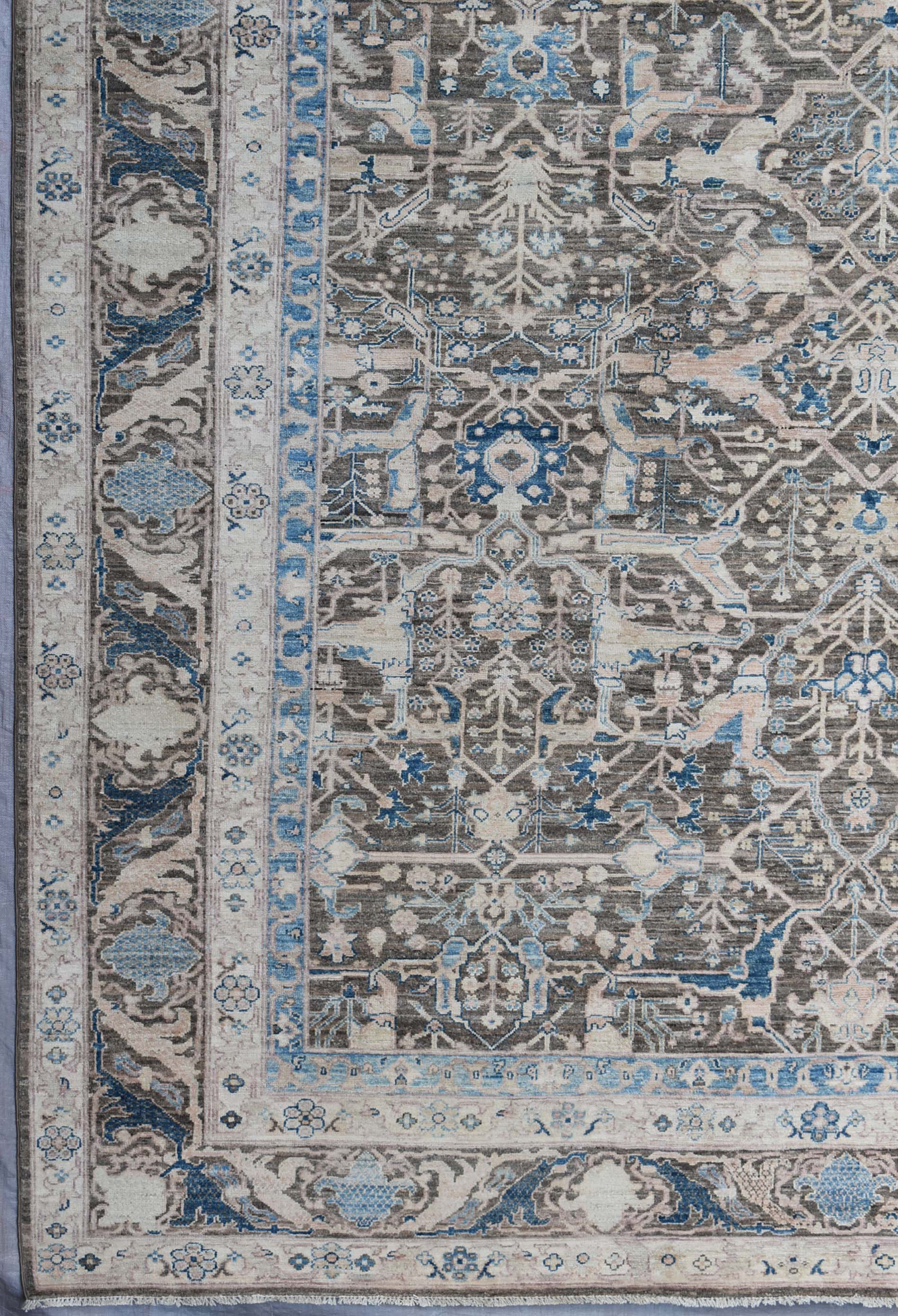 Arabesque Bijar Handwoven Traditional Rug, J73879