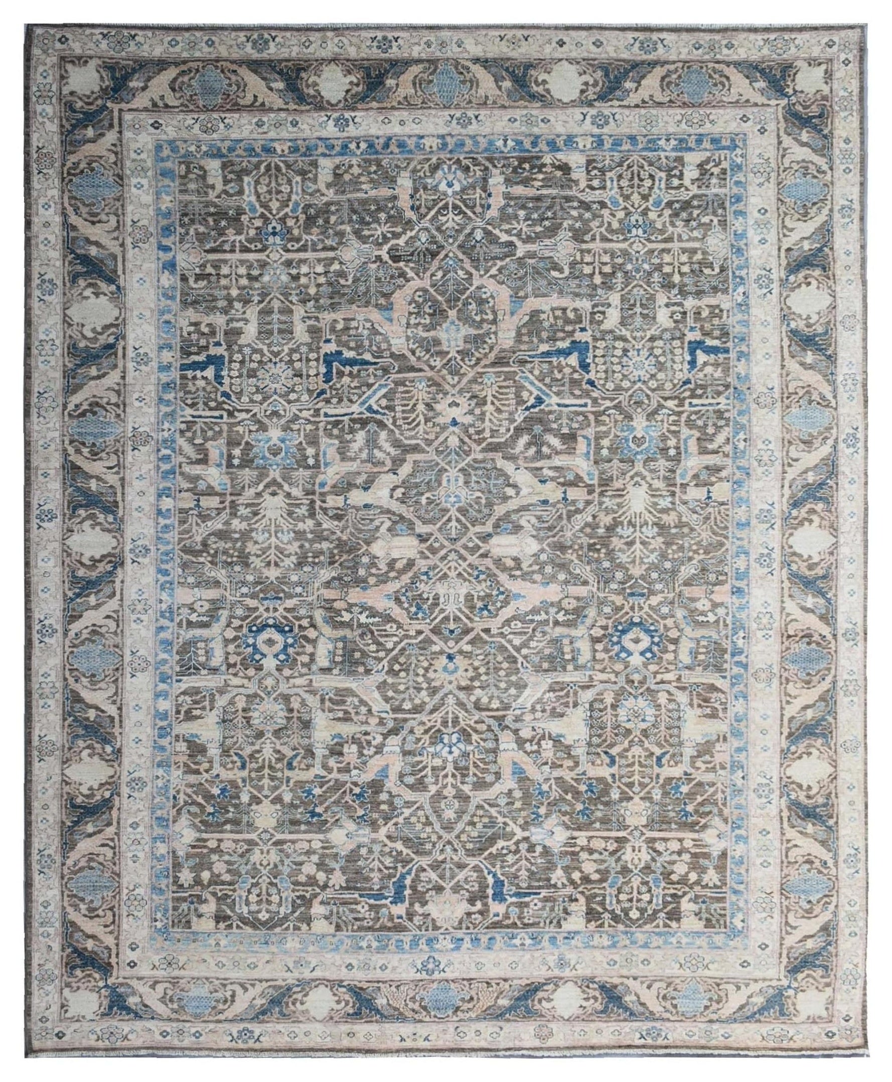 Arabesque Bijar Handwoven Traditional Rug