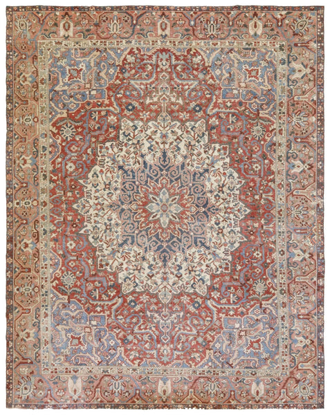 Vintage Bakhtiari Handwoven Traditional Rug