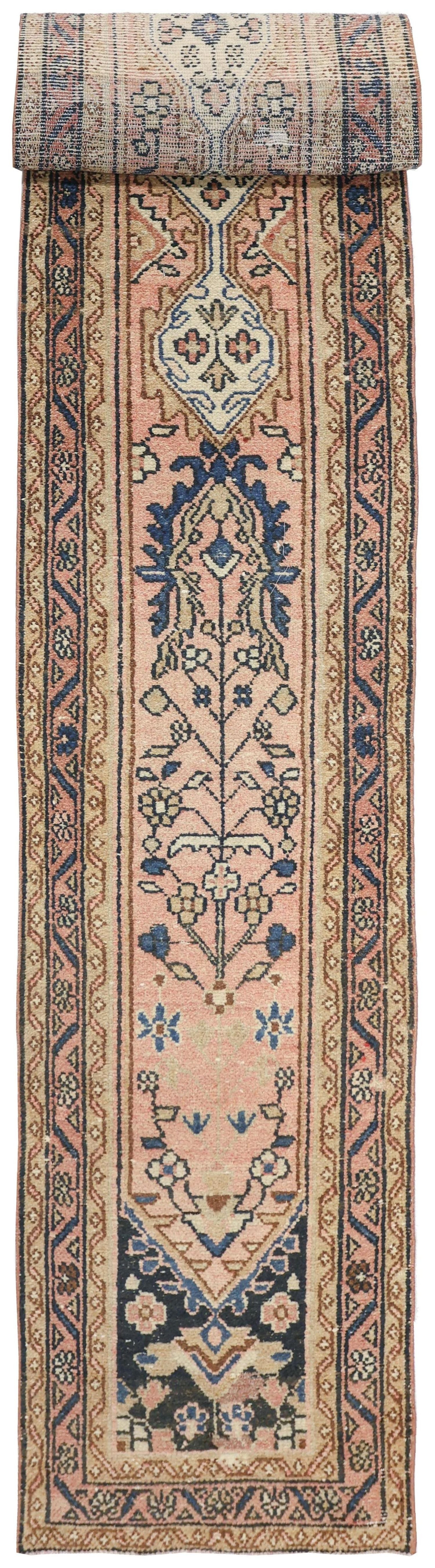 Vintage Bibikabad Handwoven Traditional Rug