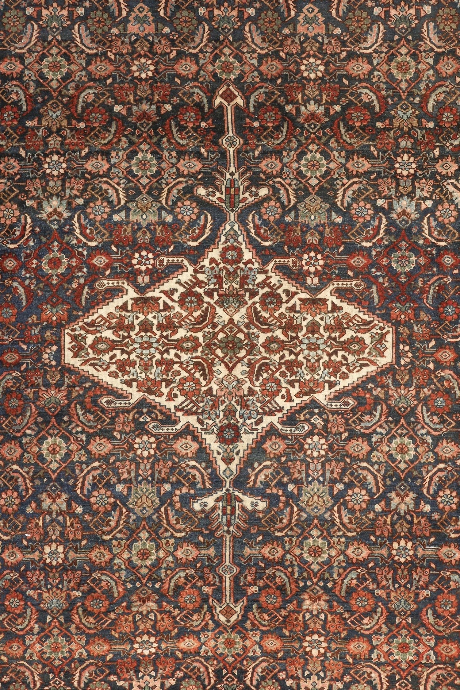 Antique Bibikabad Handwoven Traditional Rug, JF4176