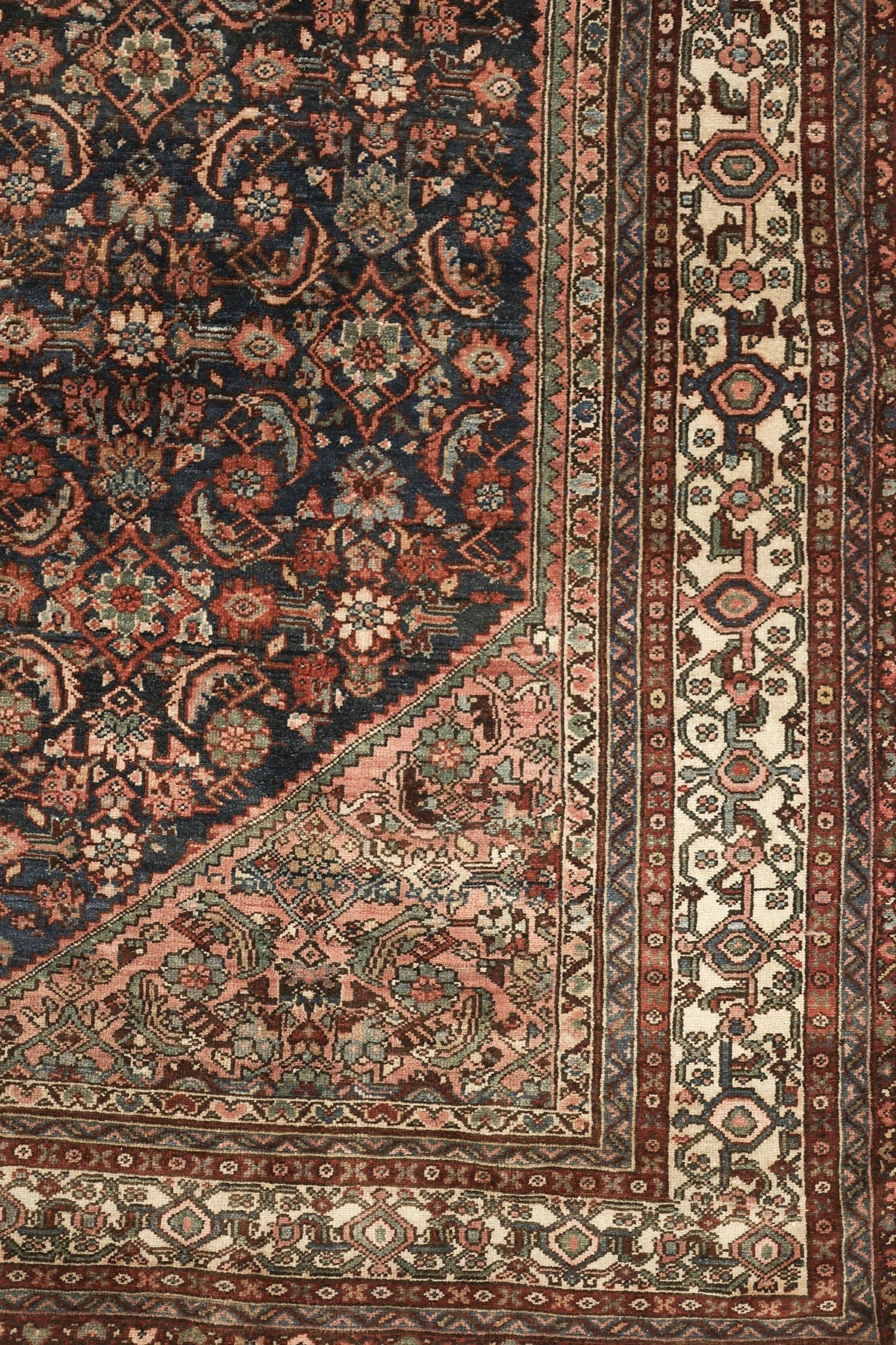 Antique Bibikabad Handwoven Traditional Rug, JF4176