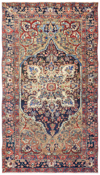 Antique Bijar Handwoven Traditional Rug