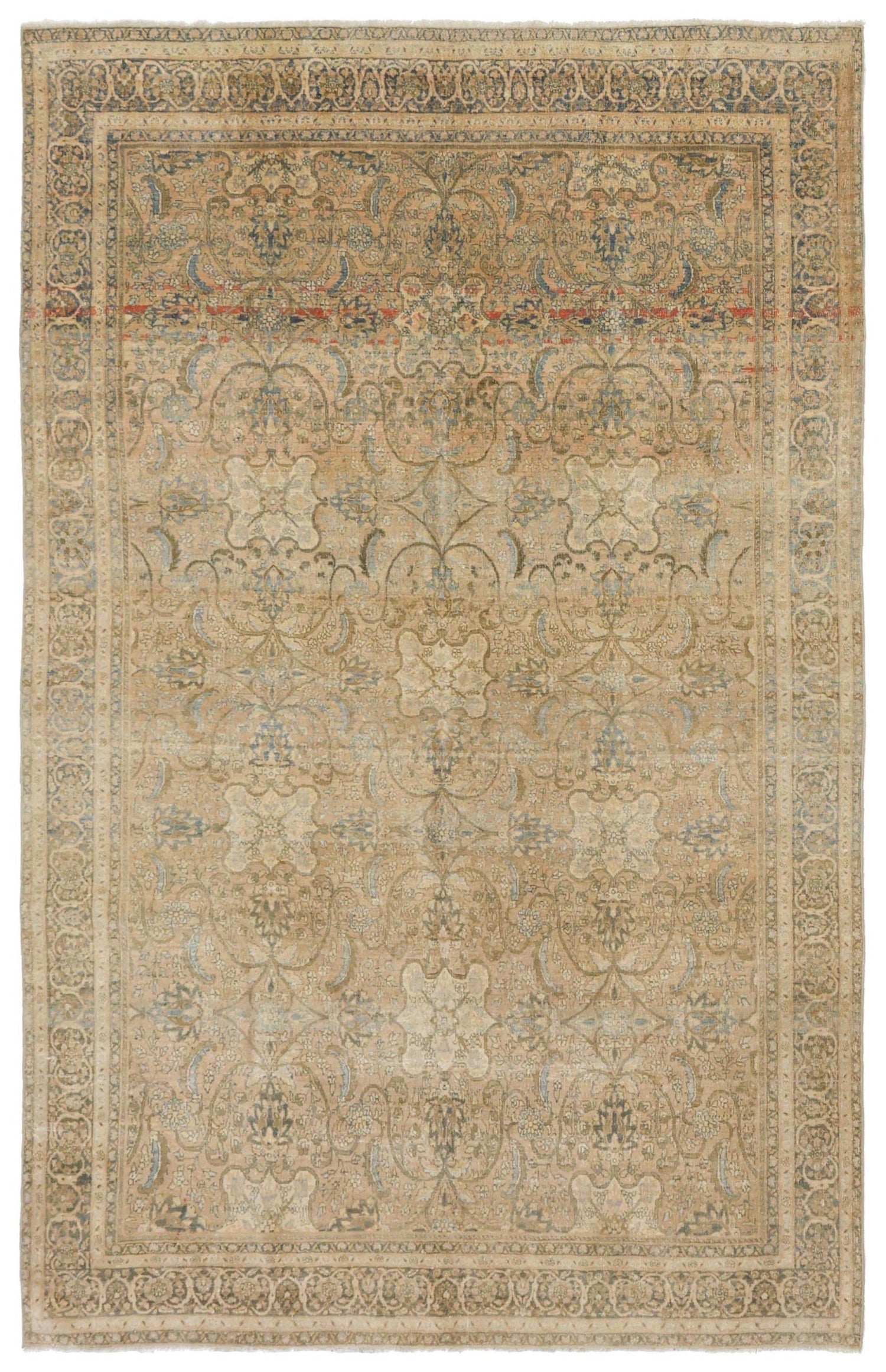 Vintage Bijar Handwoven Traditional Rug