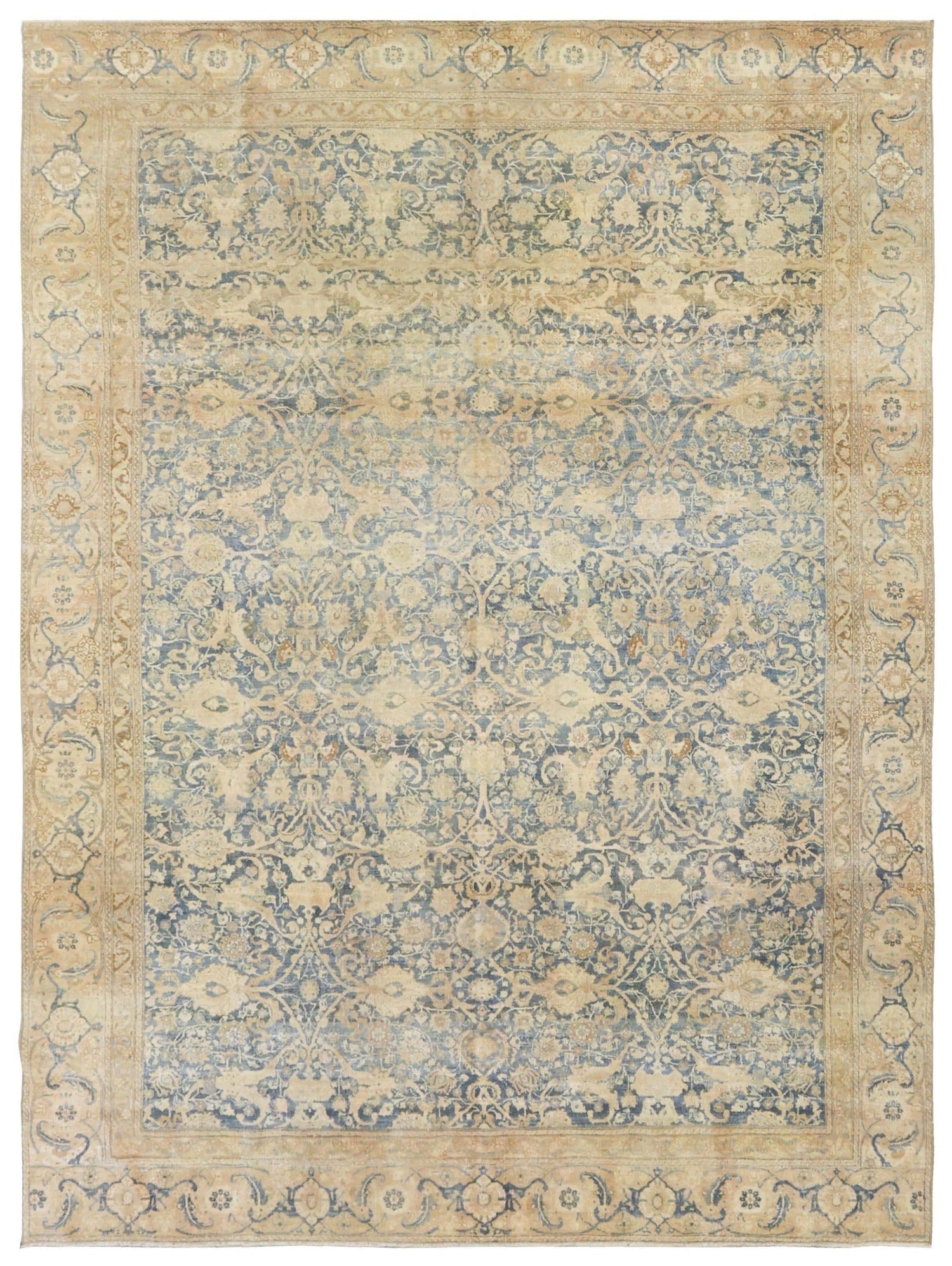 Vintage Bijar Handwoven Traditional Rug