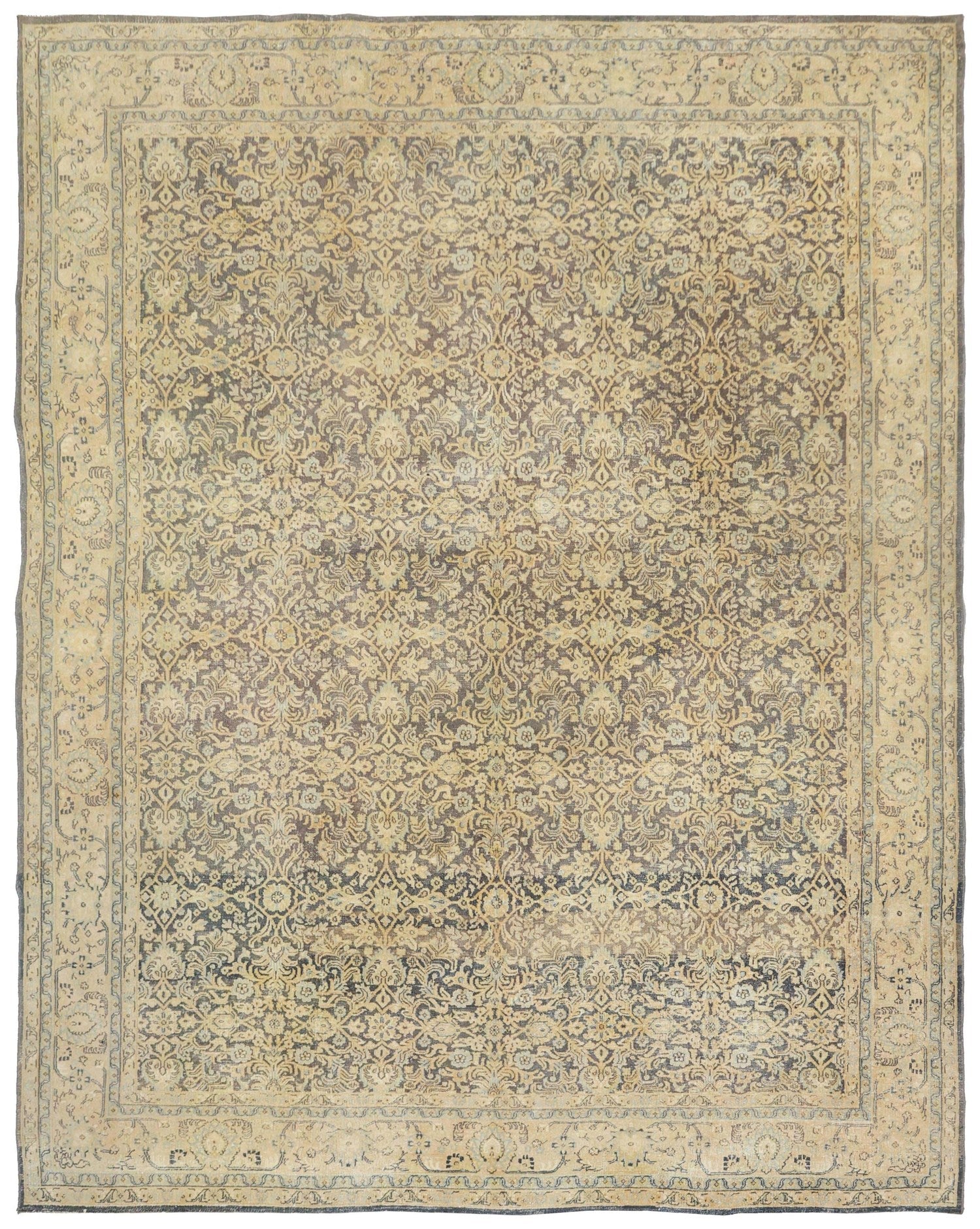 Vintage Bijar Handwoven Traditional Rug