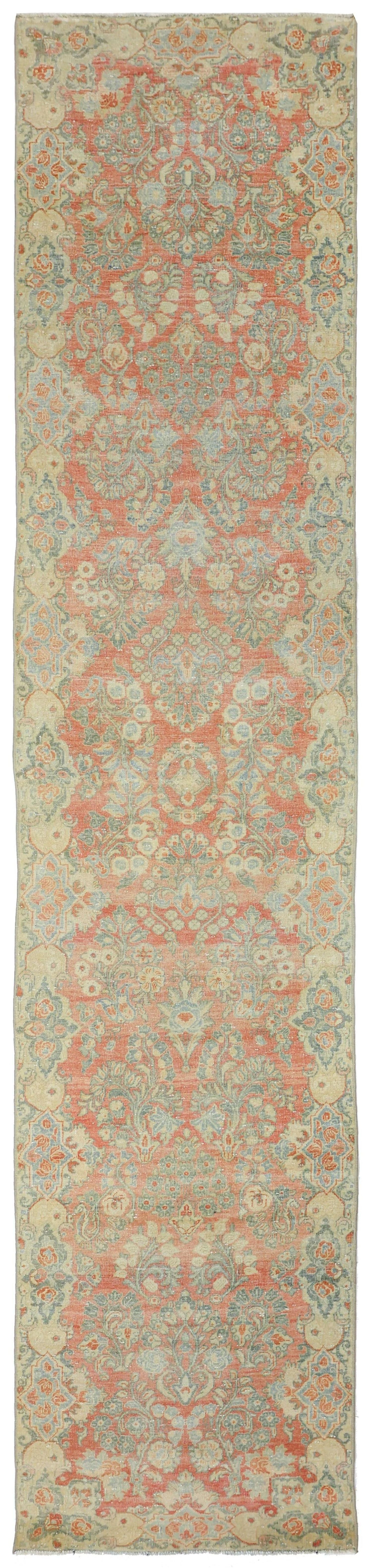 Vintage Euro Sarouk Handwoven Traditional Rug