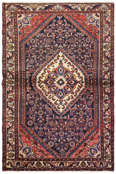 Vintage Hamadan Handwoven Traditional Rug