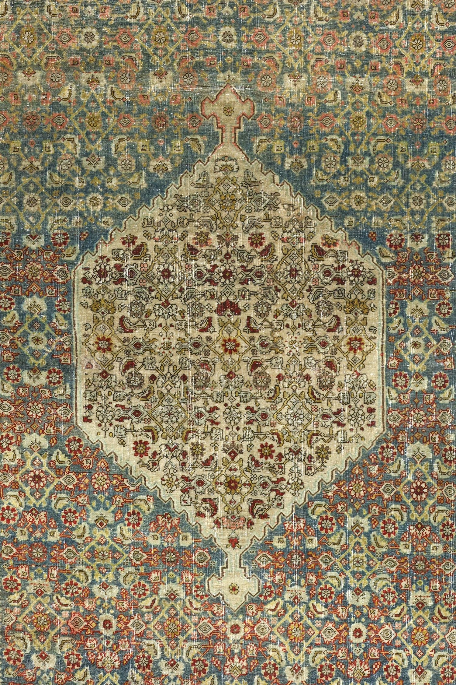 Vintage Helvai Bijar Handwoven Traditional Rug, J75671