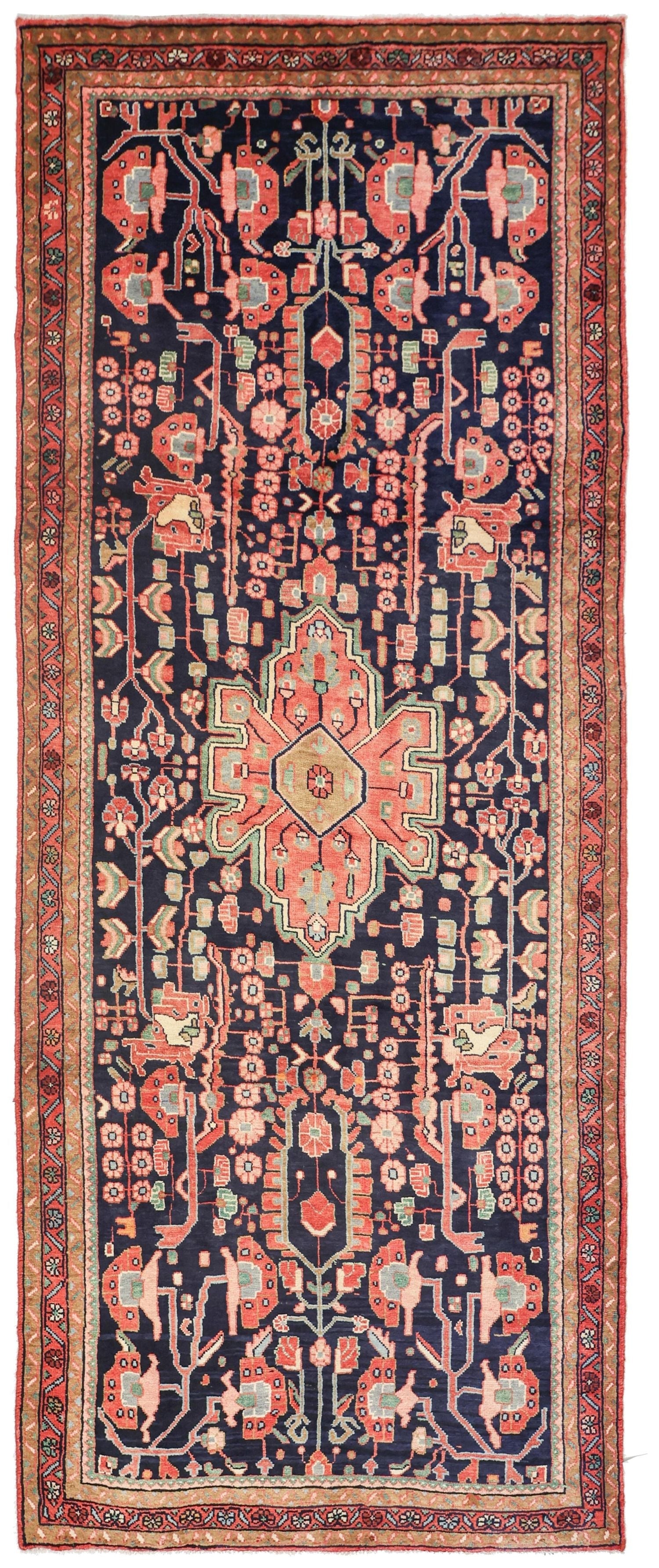 Vintage Jozan Handwoven Traditional Rug