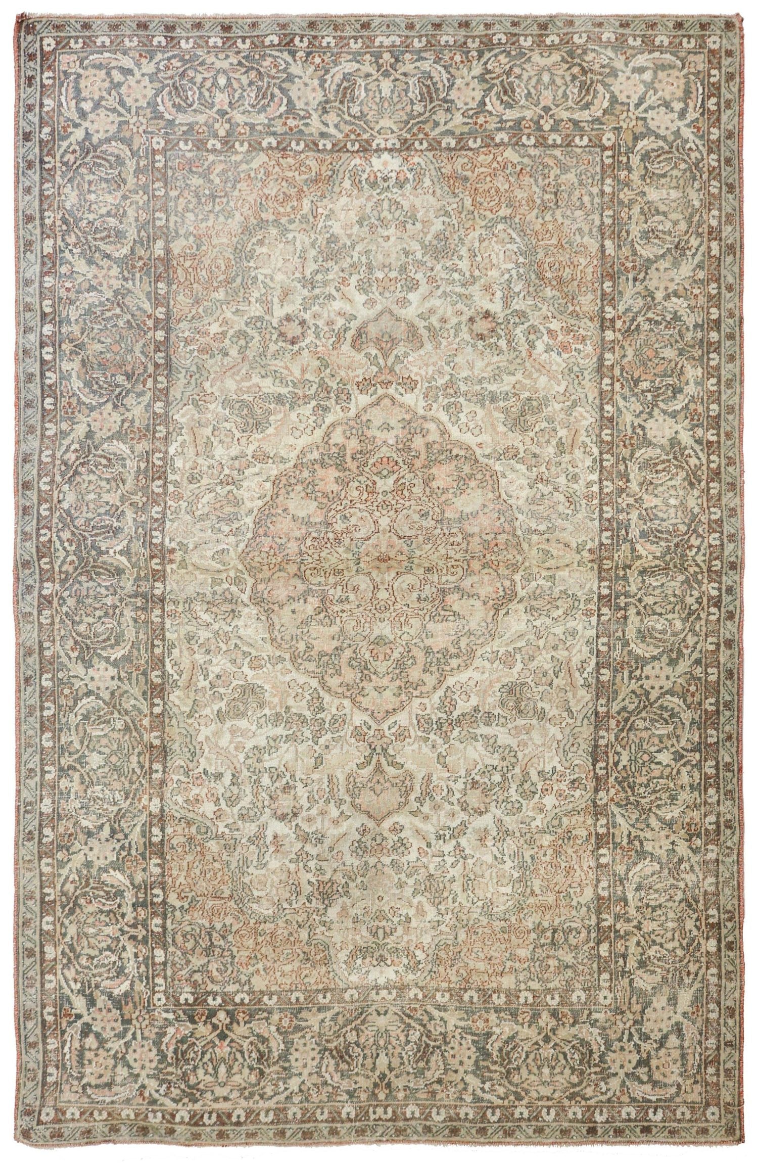 Vintage Kashmir Handwoven Traditional Rug