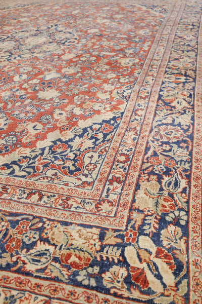 Vintage Kazvin Handwoven Traditional Rug, J73205