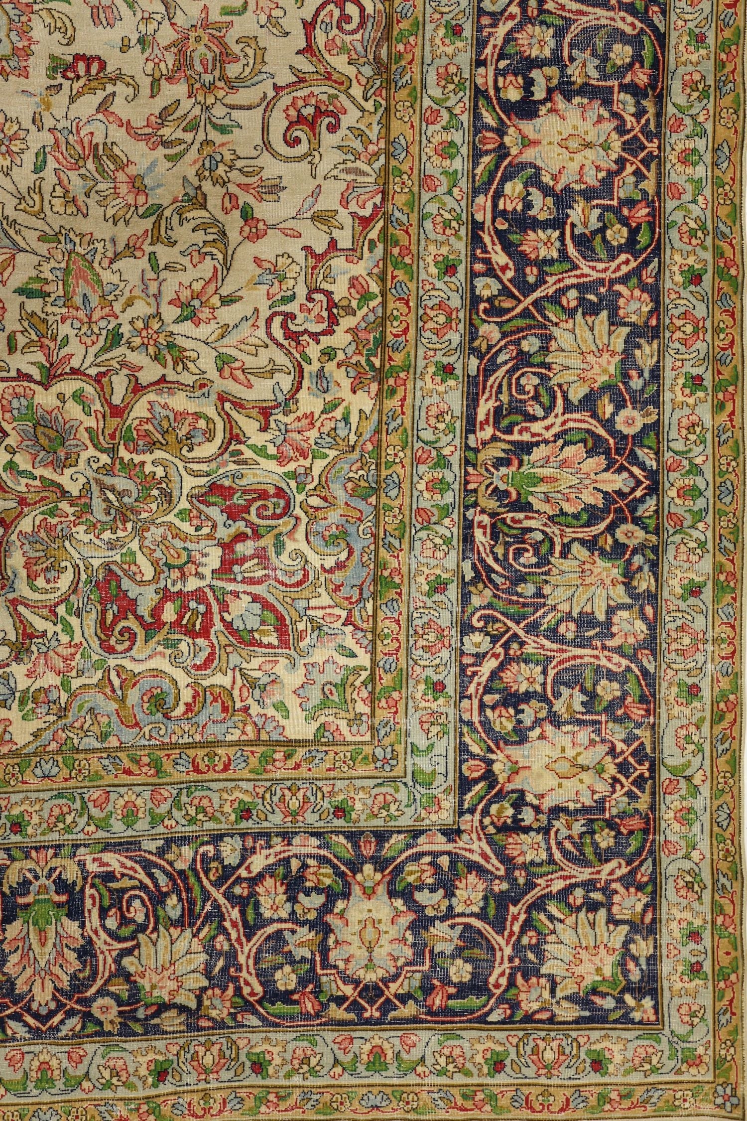 Vintage Kerman Handwoven Traditional Rug, J69561