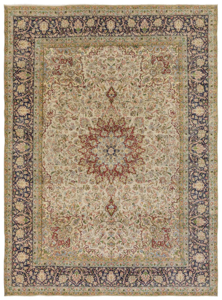 Vintage Kerman Handwoven Traditional Rug