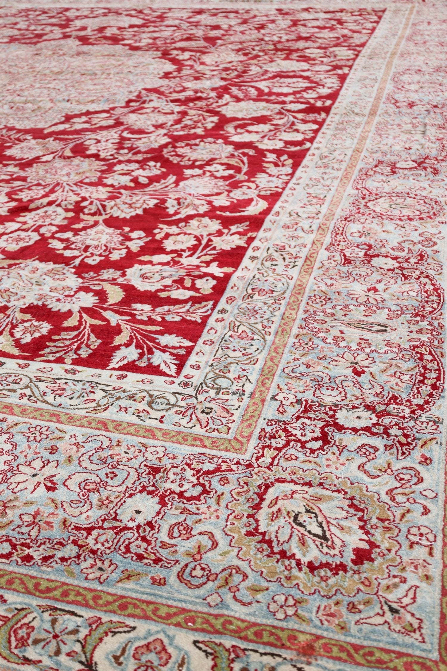 Antique Kerman Handwoven Traditional Rug, J69852