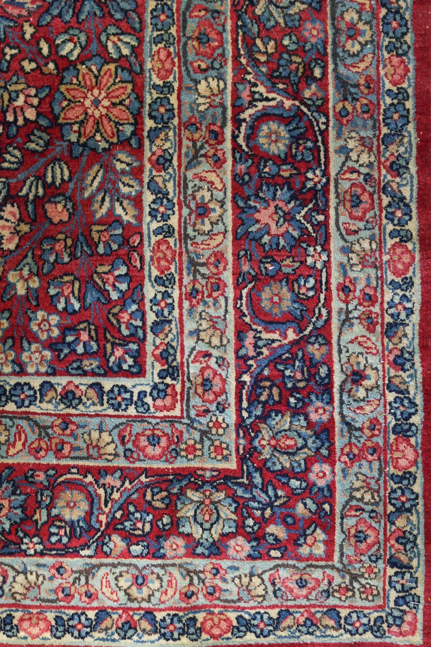 Antique Kerman Handwoven Traditional Rug, J75385