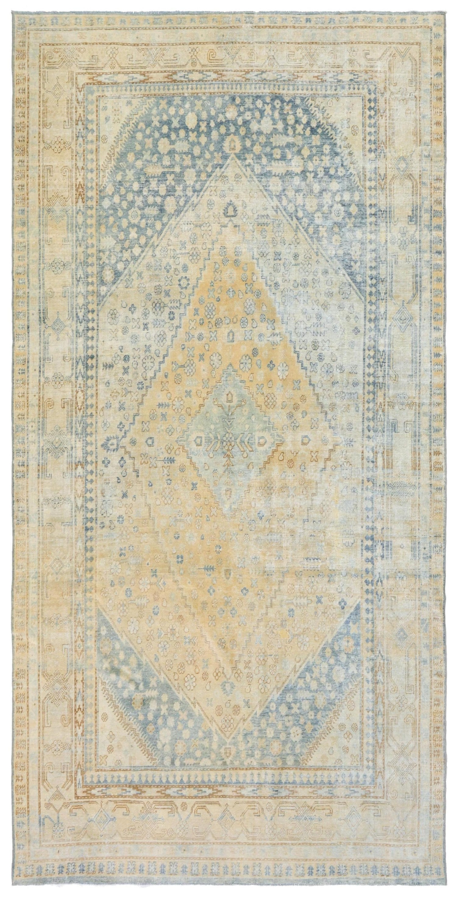 Vintage Khotan Handwoven Traditional Rug