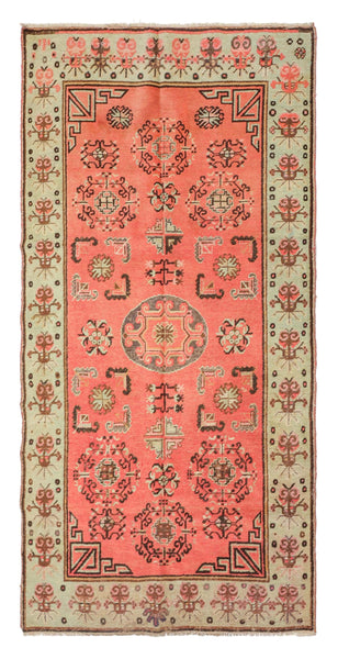 Antique Khotan Handwoven Traditional Rug